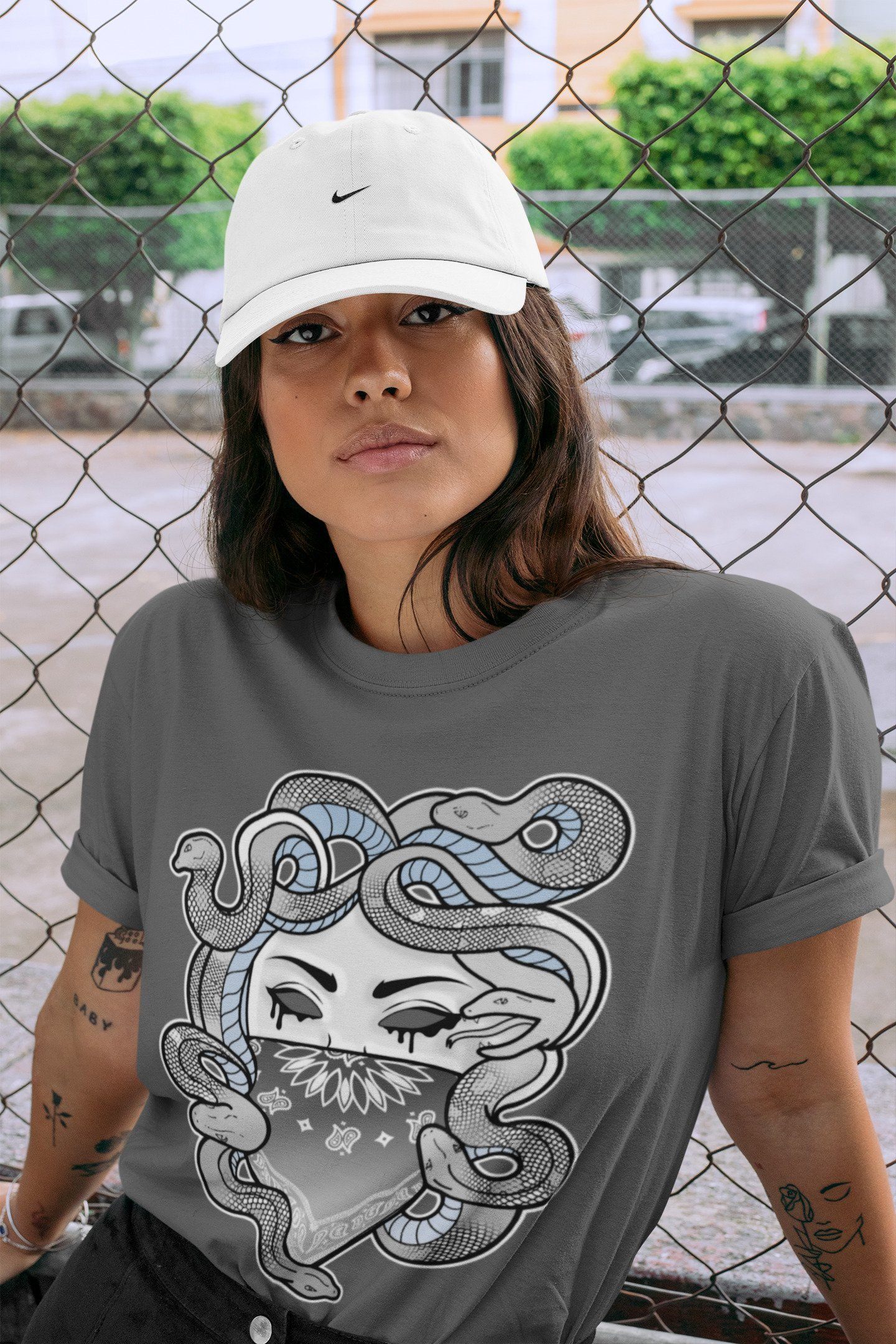 Jordan 11 Cool Grey Shirt To Match Jordans Medusa Sneaker Tees Jordan 11 Cool Grey Drip Gear Zone Sneaker Matching Clothing Unisex Shirts