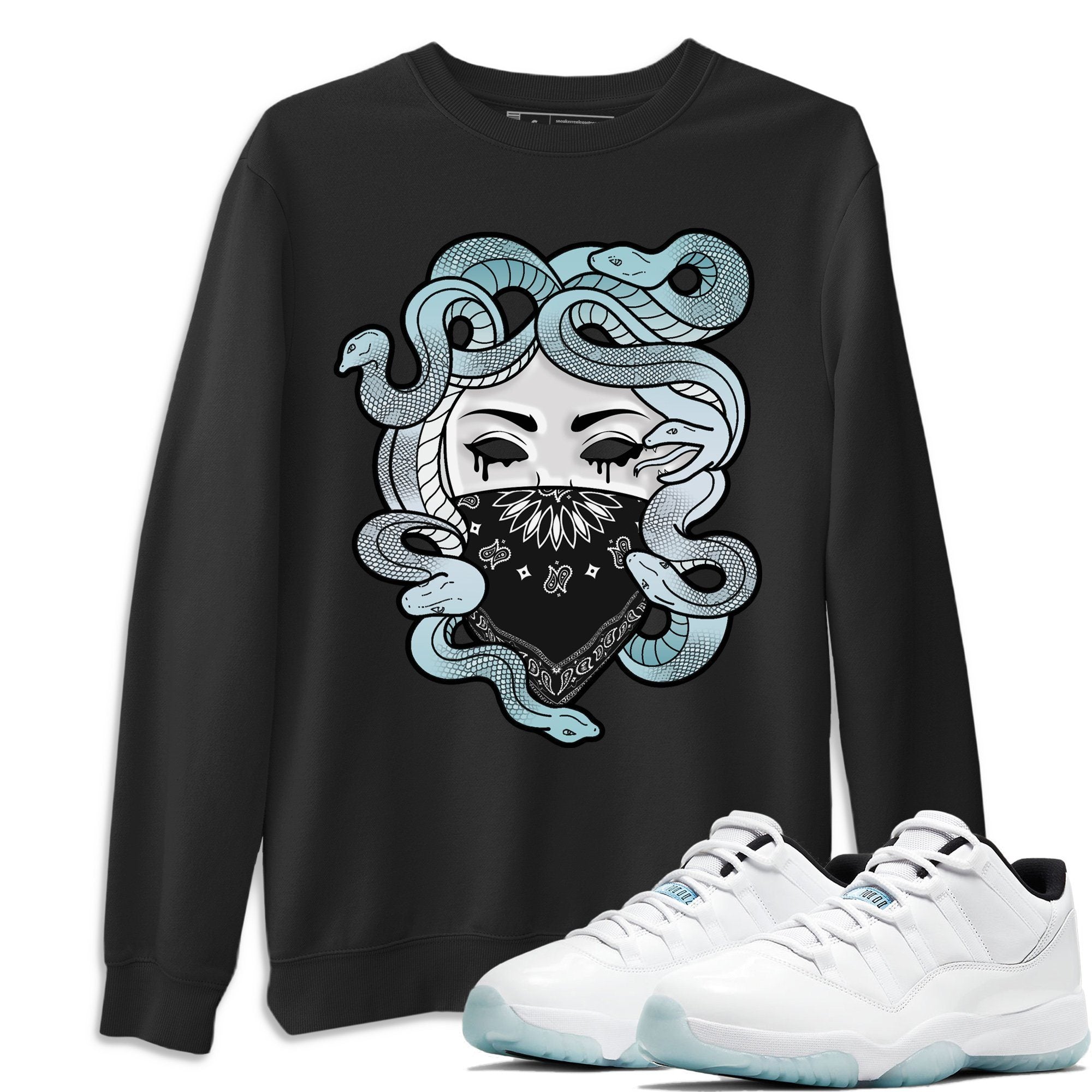 Jordan 11 Legend Blue Shirt To Match Jordans Medusa Sneaker Tees Jordan 11 Legend Blue Drip Gear Zone Sneaker Matching Clothing Unisex Shirts