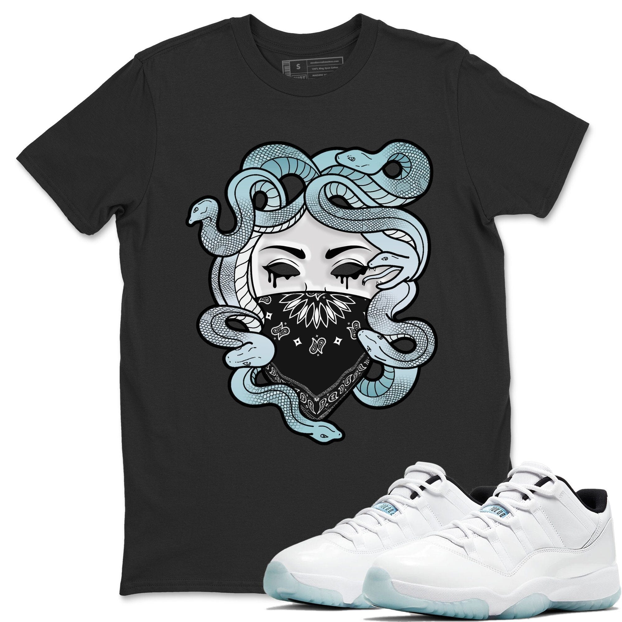Jordan 11 Legend Blue Shirt To Match Jordans Medusa Sneaker Tees Jordan 11 Legend Blue Drip Gear Zone Sneaker Matching Clothing Unisex Shirts