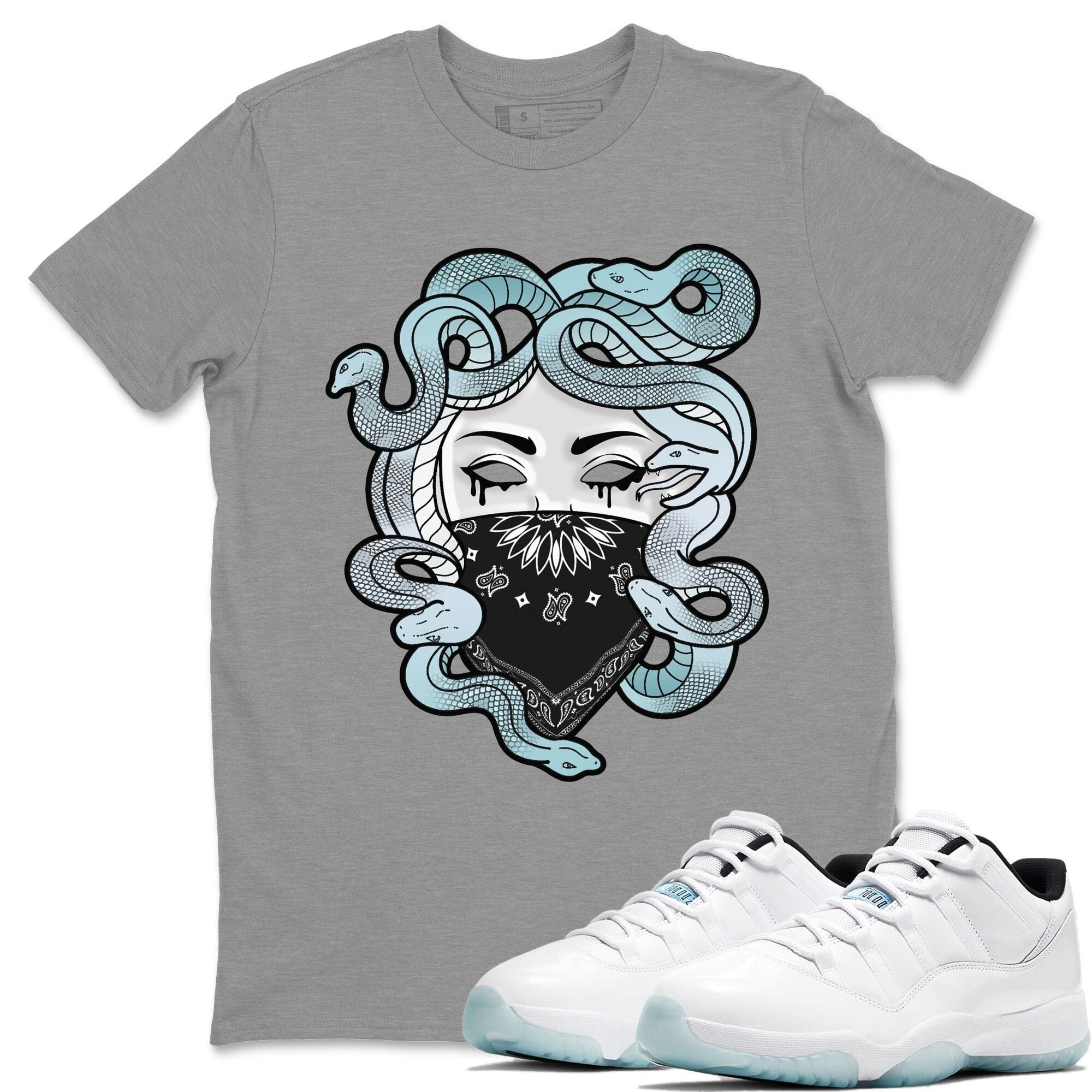 Jordan 11 Legend Blue Shirt To Match Jordans Medusa Sneaker Tees Jordan 11 Legend Blue Drip Gear Zone Sneaker Matching Clothing Unisex Shirts