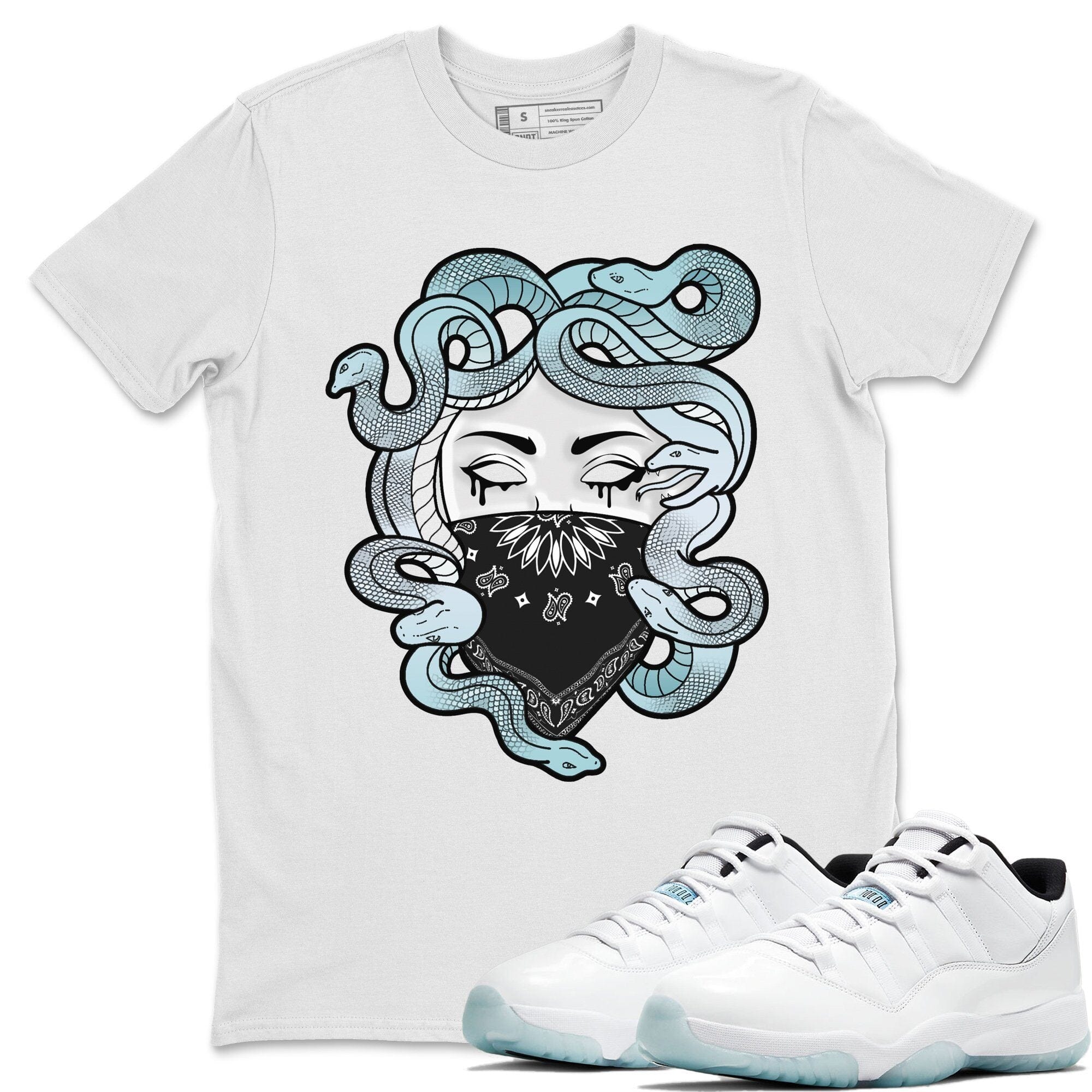 Jordan 11 Legend Blue Shirt To Match Jordans Medusa Sneaker Tees Jordan 11 Legend Blue Drip Gear Zone Sneaker Matching Clothing Unisex Shirts