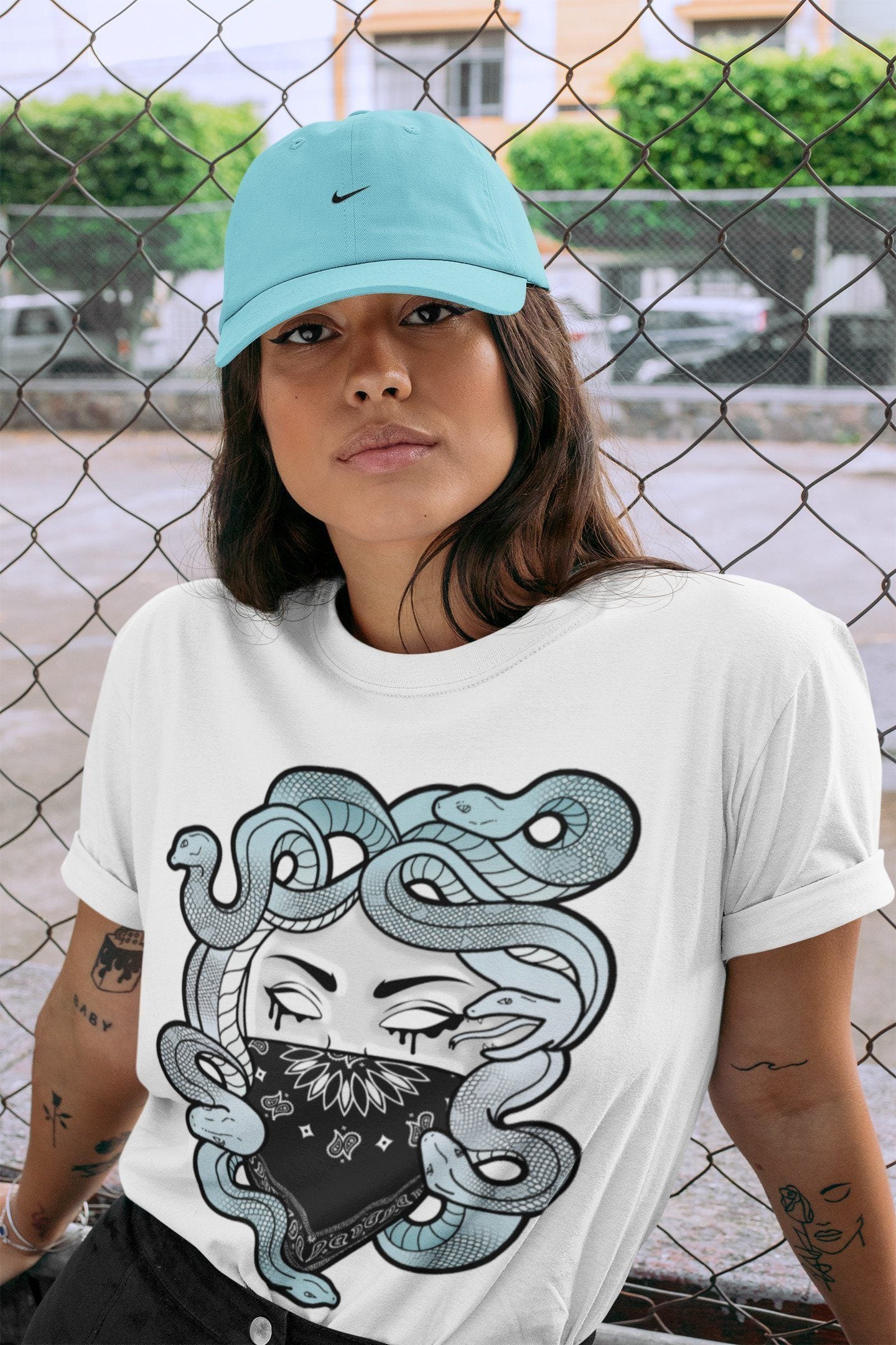 Jordan 11 Legend Blue Shirt To Match Jordans Medusa Sneaker Tees Jordan 11 Legend Blue Drip Gear Zone Sneaker Matching Clothing Unisex Shirts