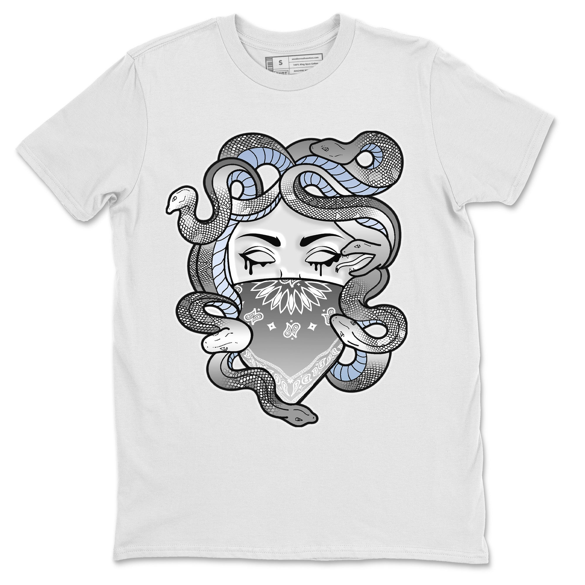 Air Jordan 11 White Cement Sneaker Match Tees Medusa Streetwear Sneaker Shirt Air Jordan 11 Cement Grey Sneaker Release Tees Unisex Shirts White 2