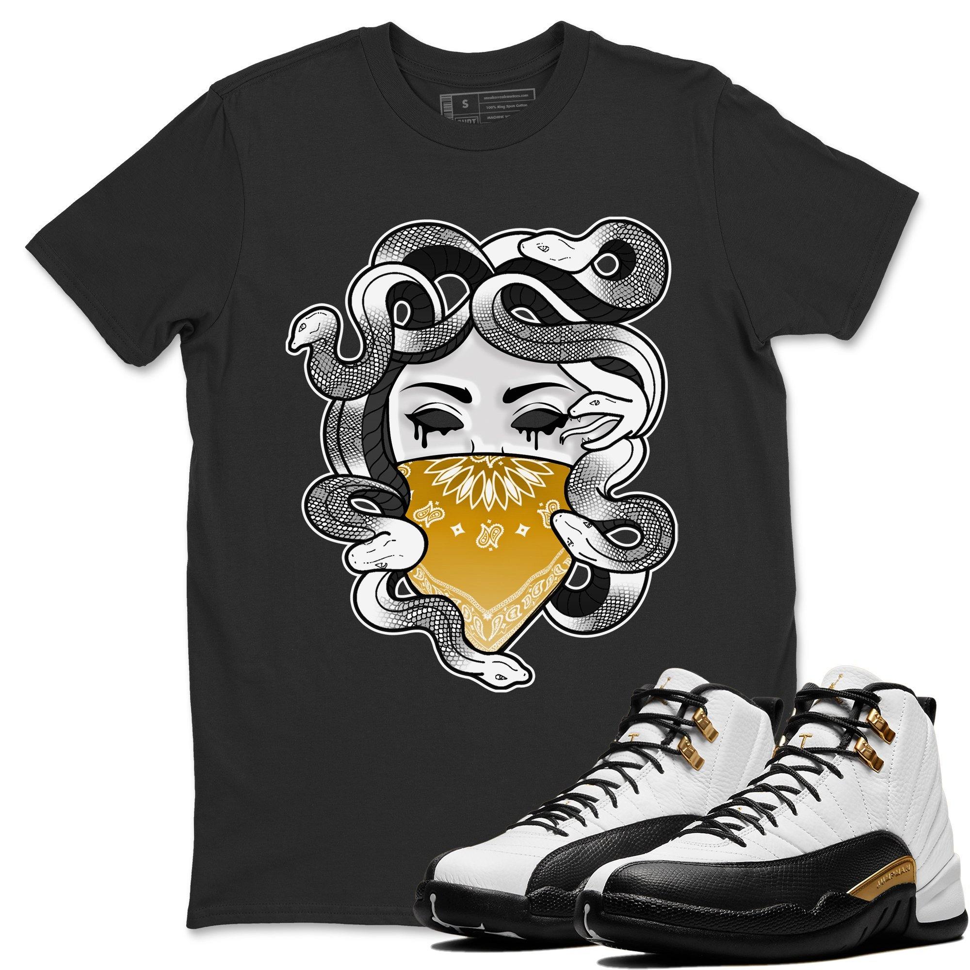 Jordan 12 Royalty Shirt To Match Jordans Medusa Sneaker Tees Jordan 12 Royalty Drip Gear Zone Sneaker Matching Clothing Unisex Shirts