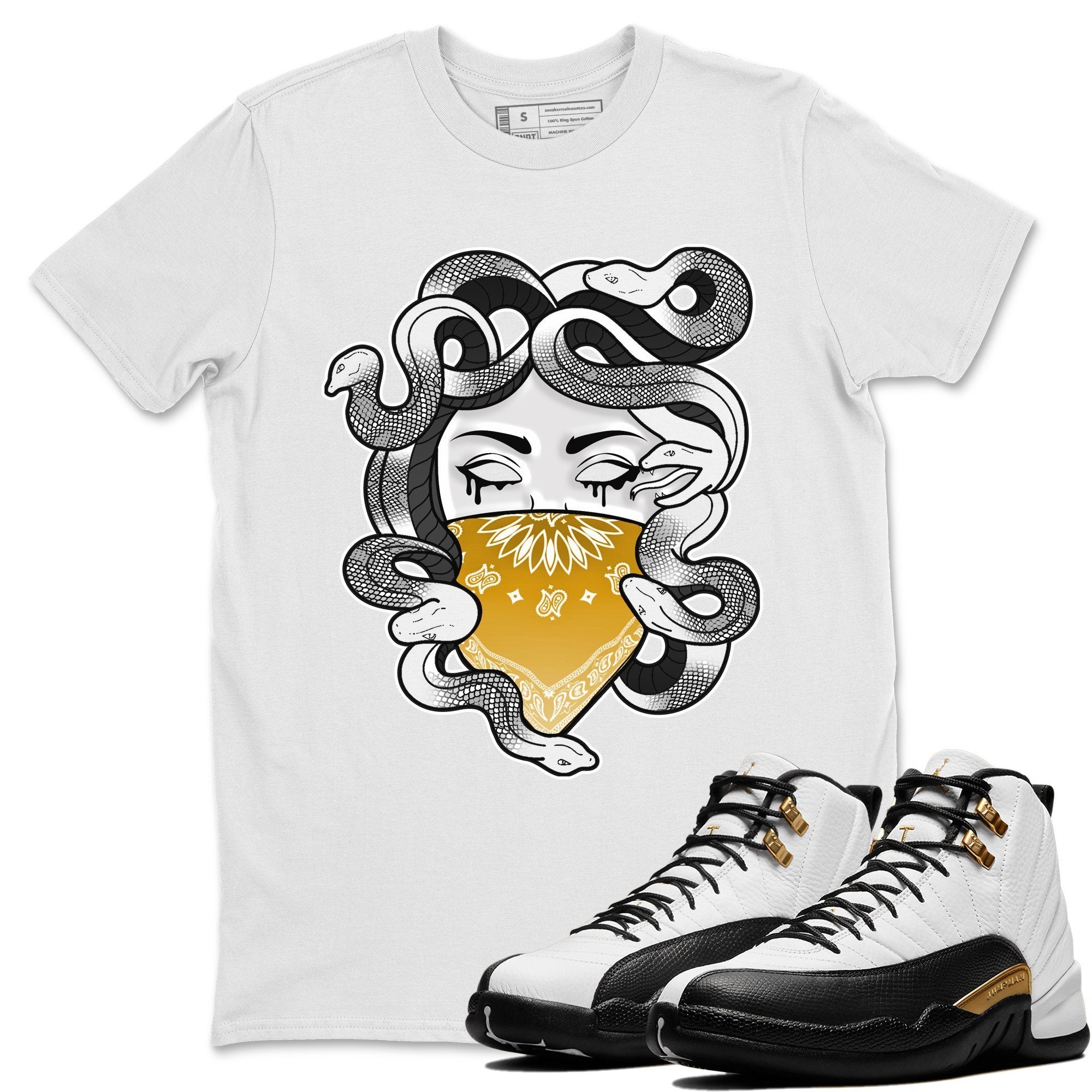 Jordan 12 Royalty Shirt To Match Jordans Medusa Sneaker Tees Jordan 12 Royalty Drip Gear Zone Sneaker Matching Clothing Unisex Shirts