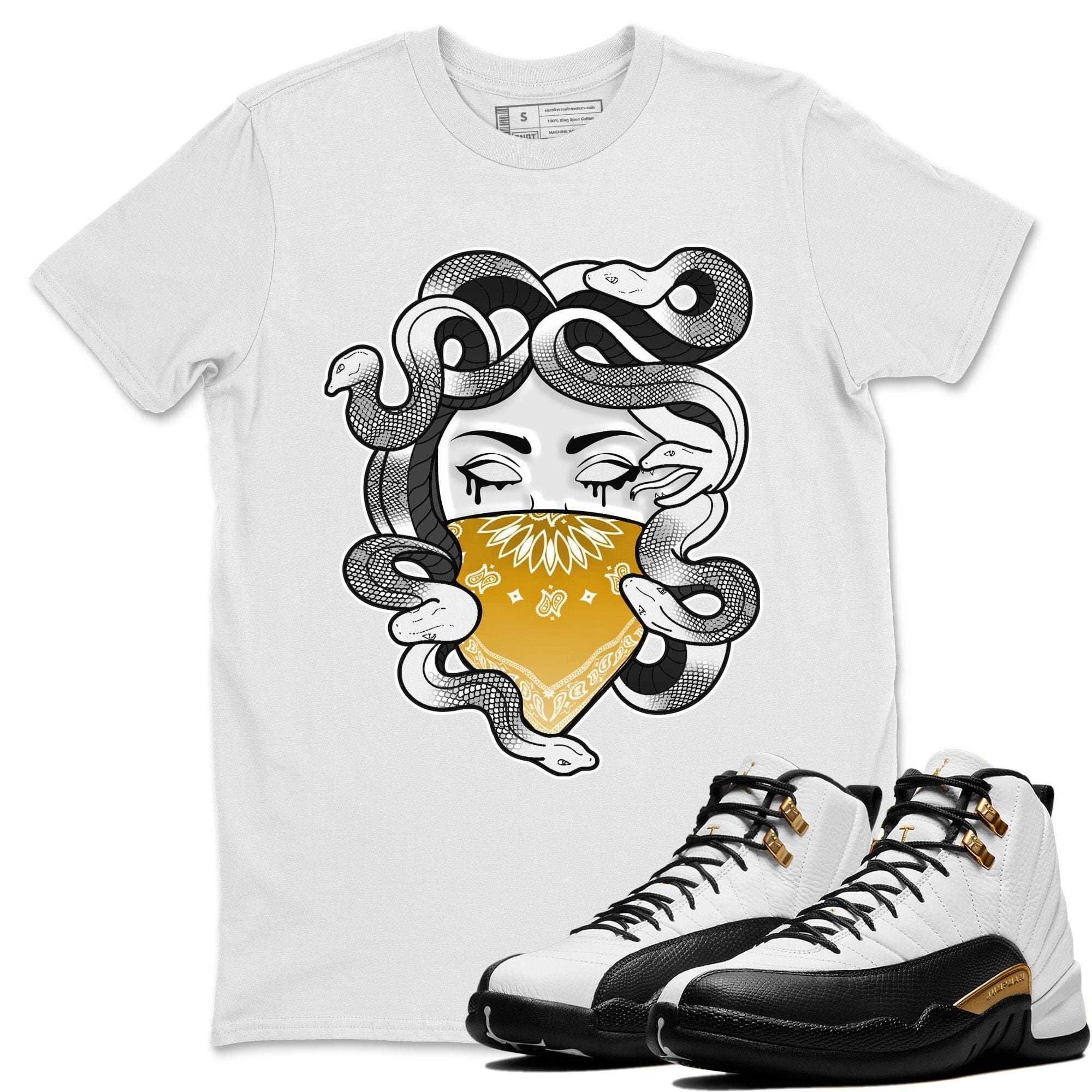 Jordan 12 Royalty Shirt To Match Jordans Medusa Sneaker Tees Jordan 12 Royalty Drip Gear Zone Sneaker Matching Clothing Unisex Shirts