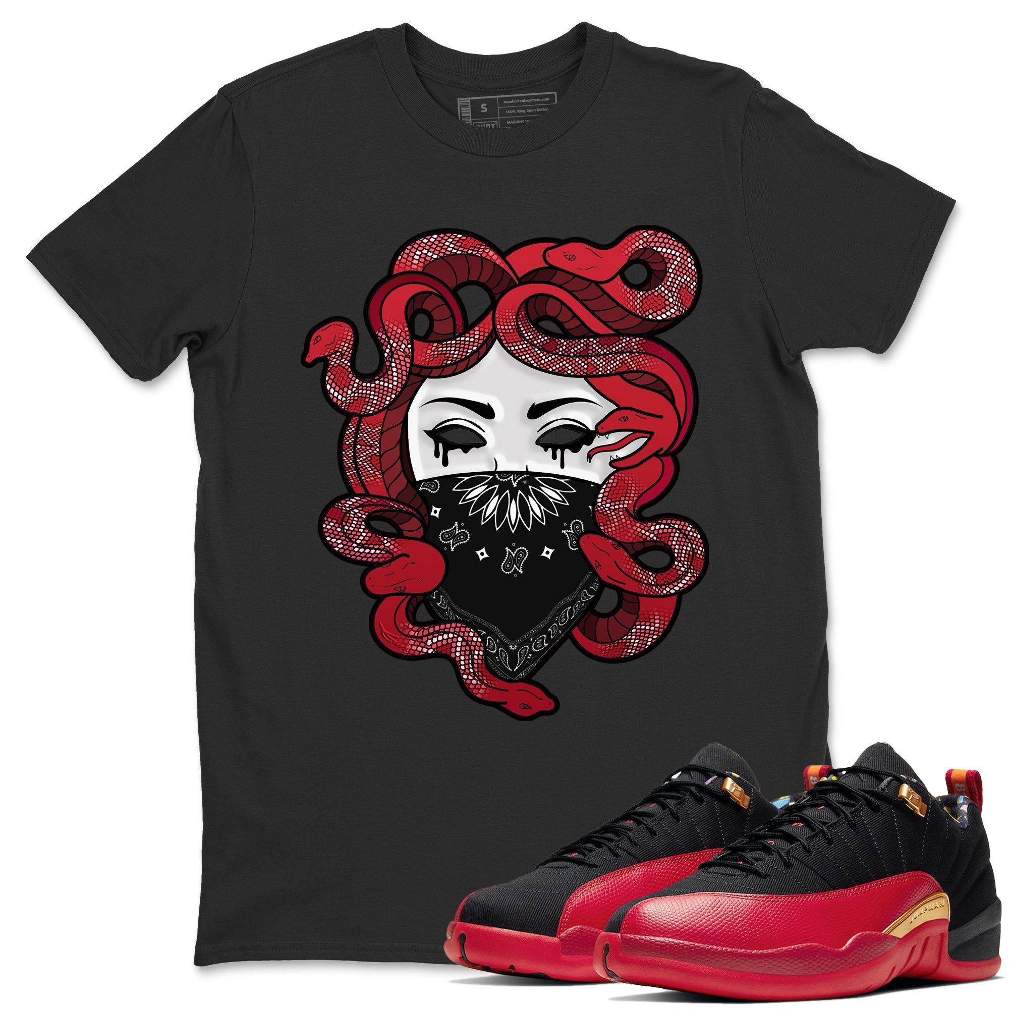Jordan 12 Super Bowl Shirt To Match Jordans Medusa Sneaker Tees Jordan 12 Super Bowl Drip Gear Zone Sneaker Matching Clothing Unisex Shirts