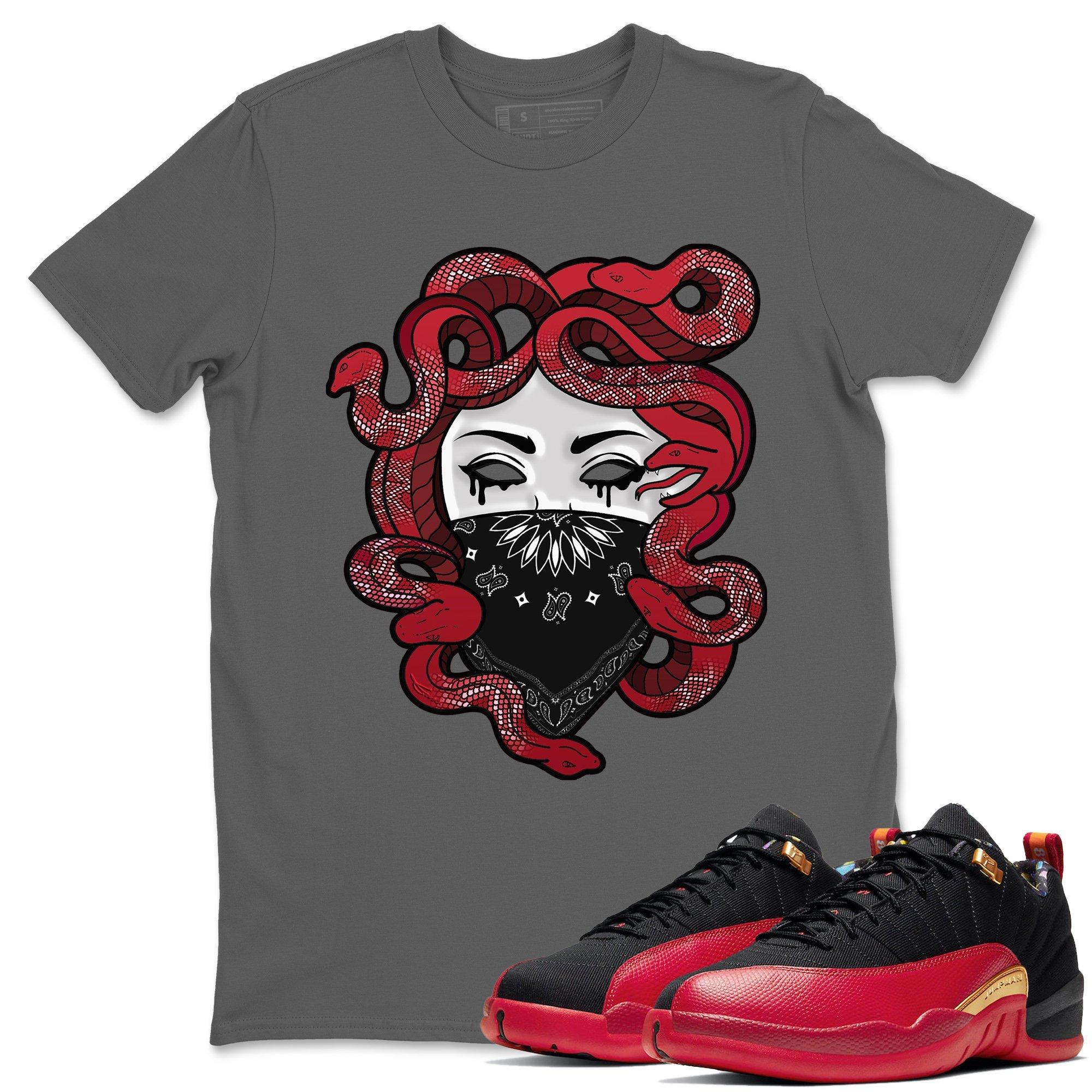 Jordan 12 Super Bowl Shirt To Match Jordans Medusa Sneaker Tees Jordan 12 Super Bowl Drip Gear Zone Sneaker Matching Clothing Unisex Shirts