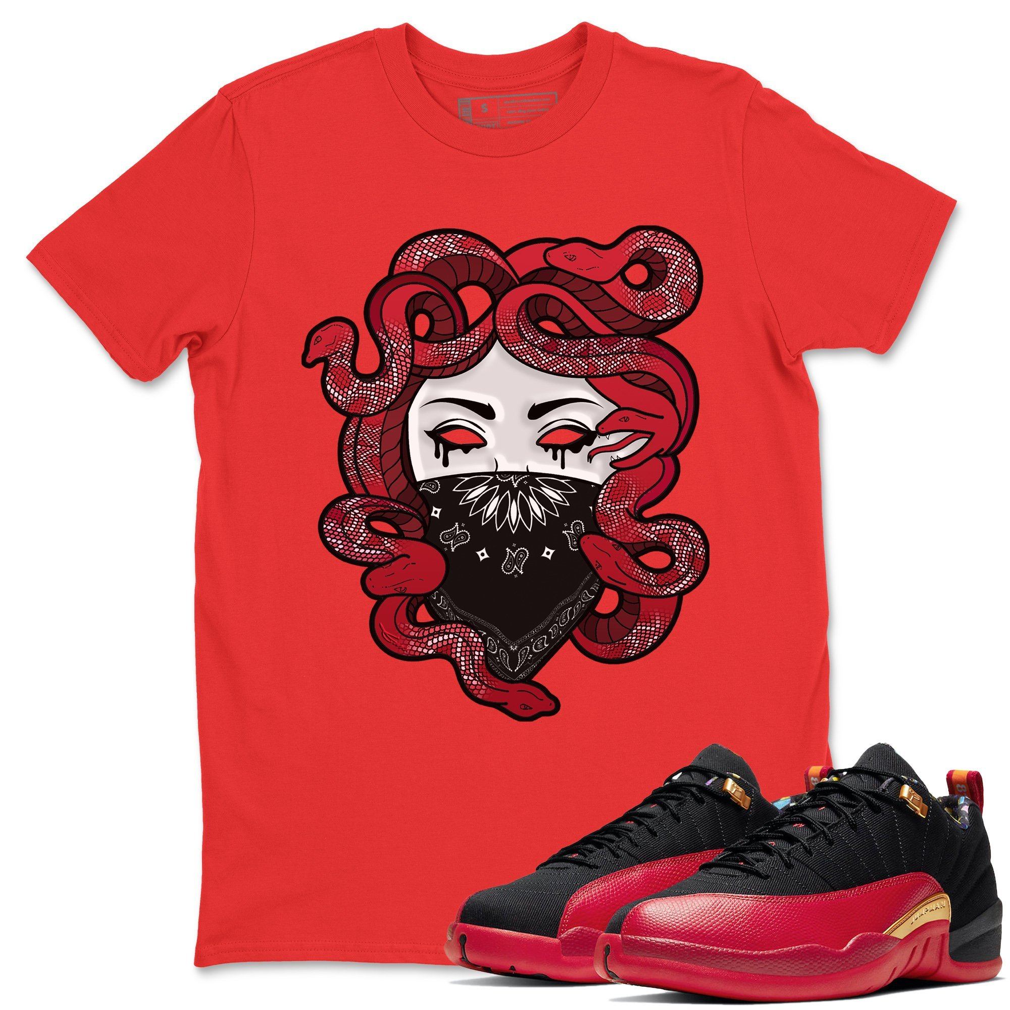 Jordan 12 Super Bowl Shirt To Match Jordans Medusa Sneaker Tees Jordan 12 Super Bowl Drip Gear Zone Sneaker Matching Clothing Unisex Shirts