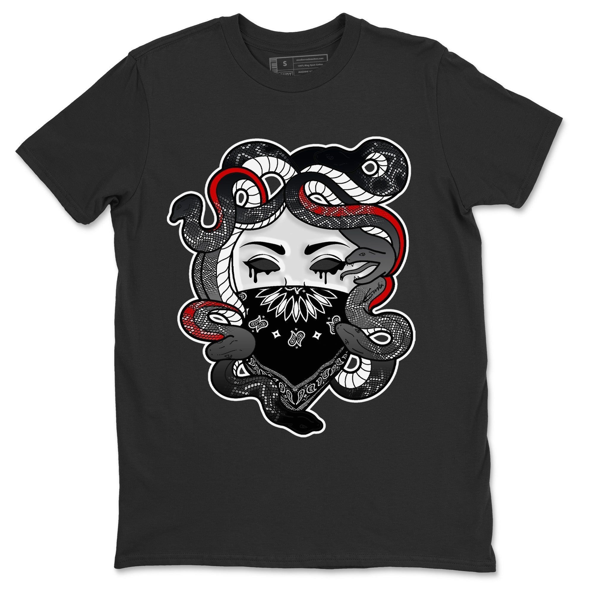 Air Jordan 13 Black Flint Sneaker Match Tees Medusa Streetwear Sneaker Shirt Air Jordan 13 Retro Black Flint Sneaker Release Tees Unisex Shirts Black 2