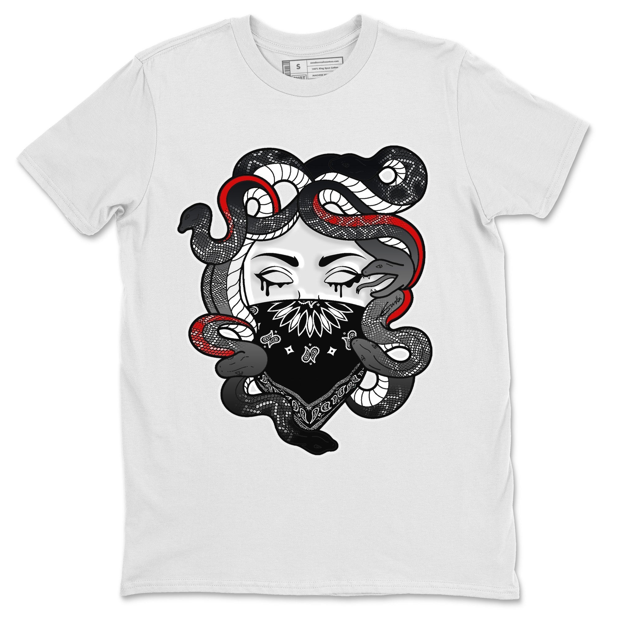 Air Jordan 13 Black Flint Sneaker Match Tees Medusa Streetwear Sneaker Shirt Air Jordan 13 Retro Black Flint Sneaker Release Tees Unisex Shirts White 2
