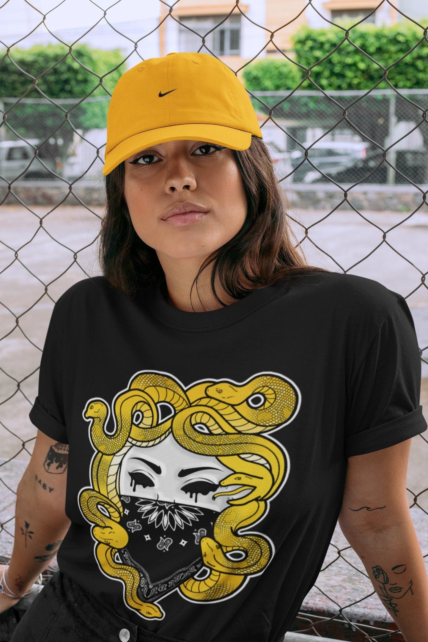 Jordan 4 Lightning Shirt To Match Jordans Medusa Sneaker Tees Jordan 4 Lightning Drip Gear Zone Sneaker Matching Clothing Unisex Shirts