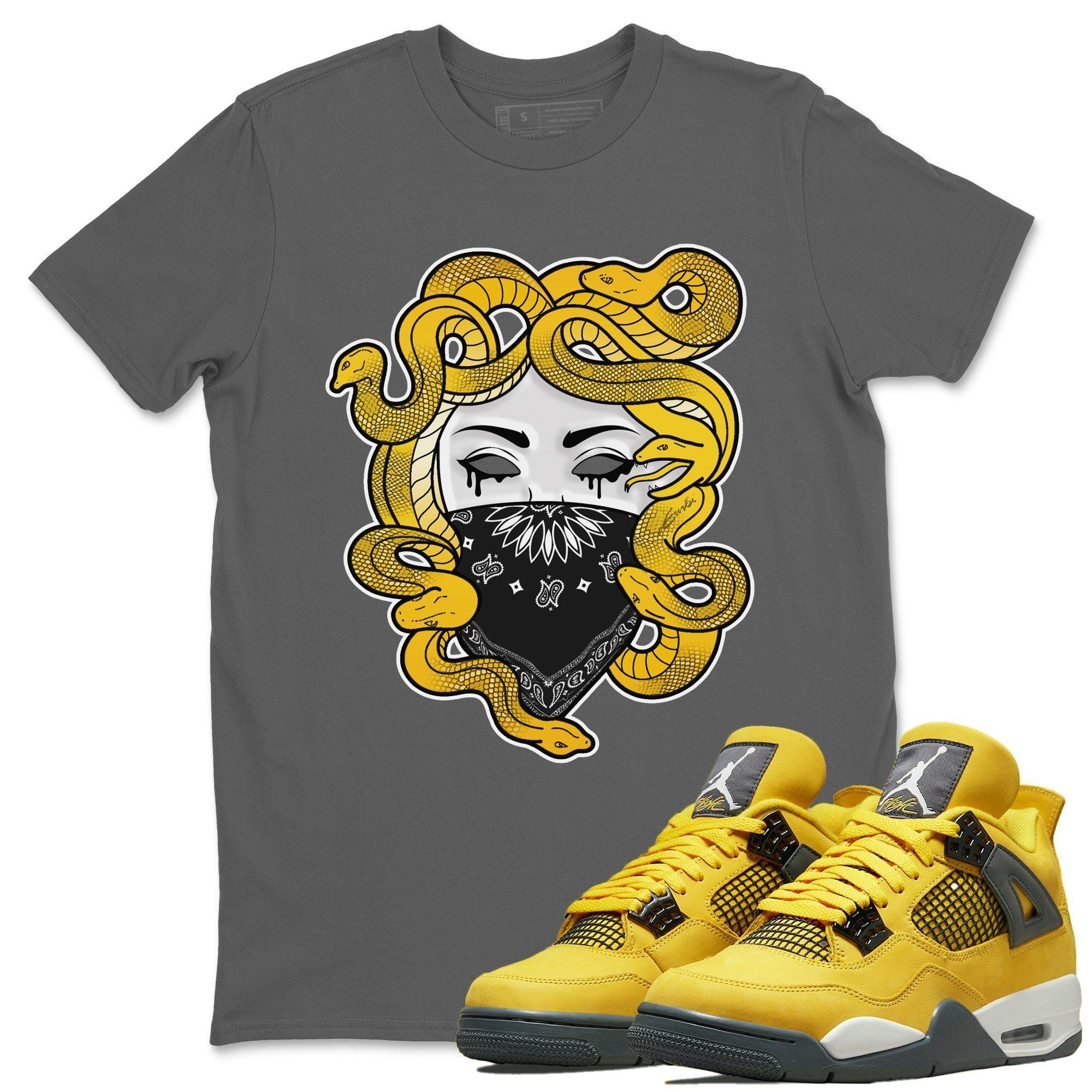 Jordan 4 Lightning Shirt To Match Jordans Medusa Sneaker Tees Jordan 4 Lightning Drip Gear Zone Sneaker Matching Clothing Unisex Shirts