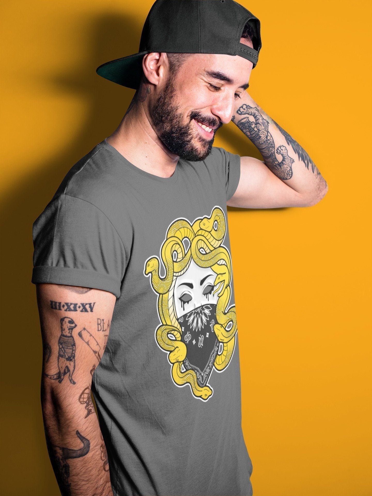 Jordan 4 Lightning Shirt To Match Jordans Medusa Sneaker Tees Jordan 4 Lightning Drip Gear Zone Sneaker Matching Clothing Unisex Shirts