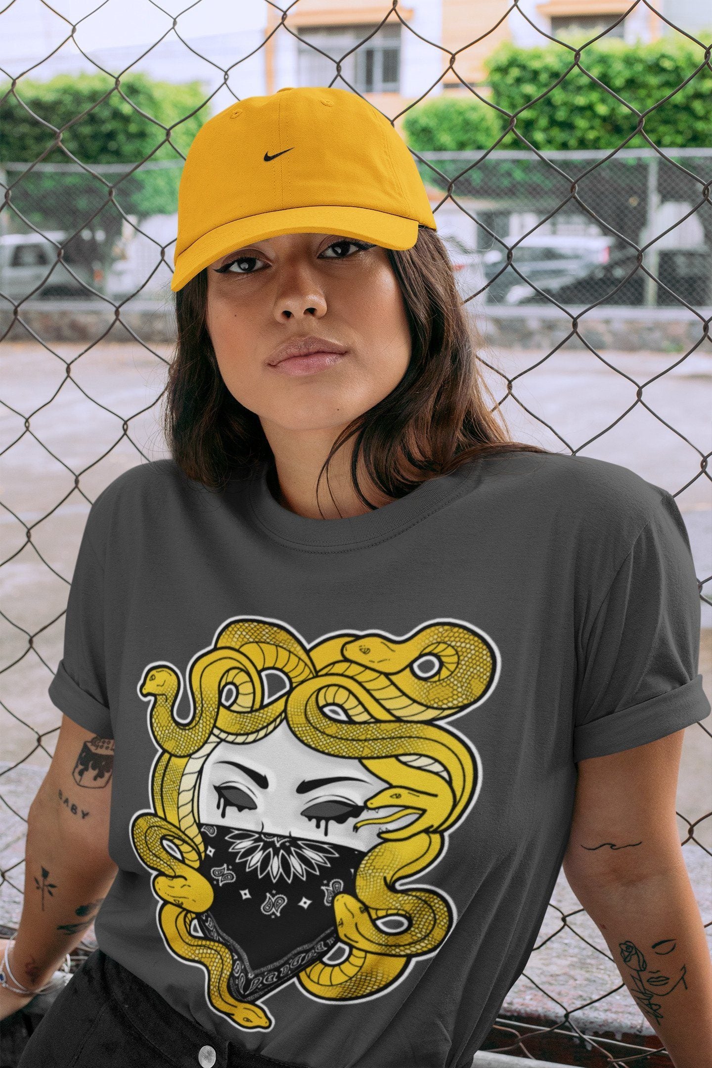 Jordan 4 Lightning Shirt To Match Jordans Medusa Sneaker Tees Jordan 4 Lightning Drip Gear Zone Sneaker Matching Clothing Unisex Shirts