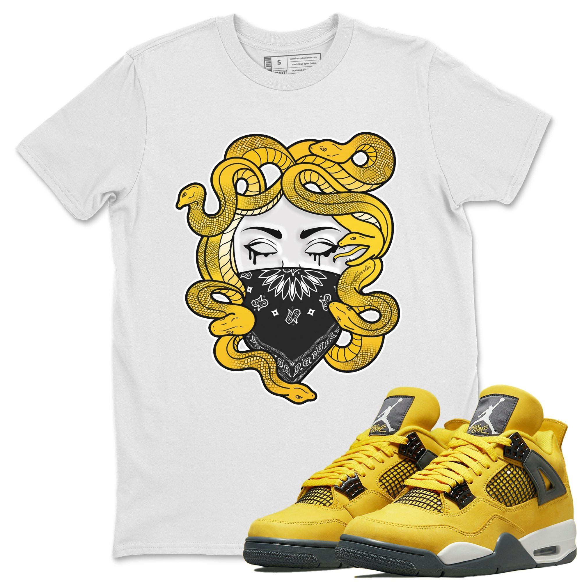 Jordan 4 Lightning Shirt To Match Jordans Medusa Sneaker Tees Jordan 4 Lightning Drip Gear Zone Sneaker Matching Clothing Unisex Shirts