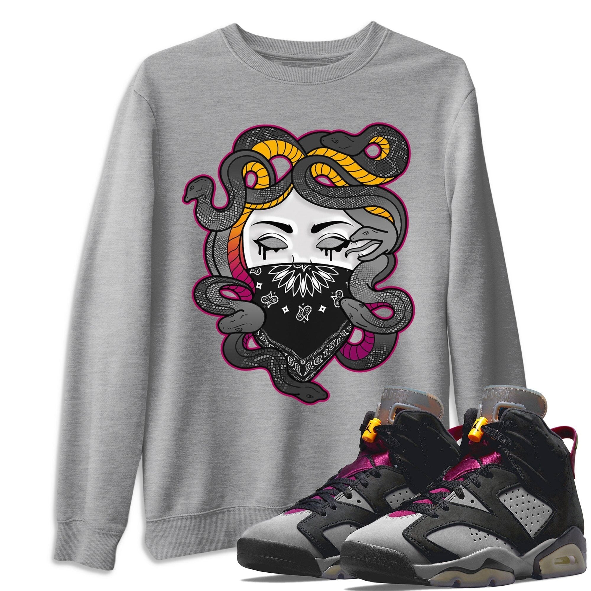 Jordan 6 Bordeaux Shirt To Match Jordans Medusa Sneaker Tees Jordan 6 Bordeaux Drip Gear Zone Sneaker Matching Clothing Unisex Shirts