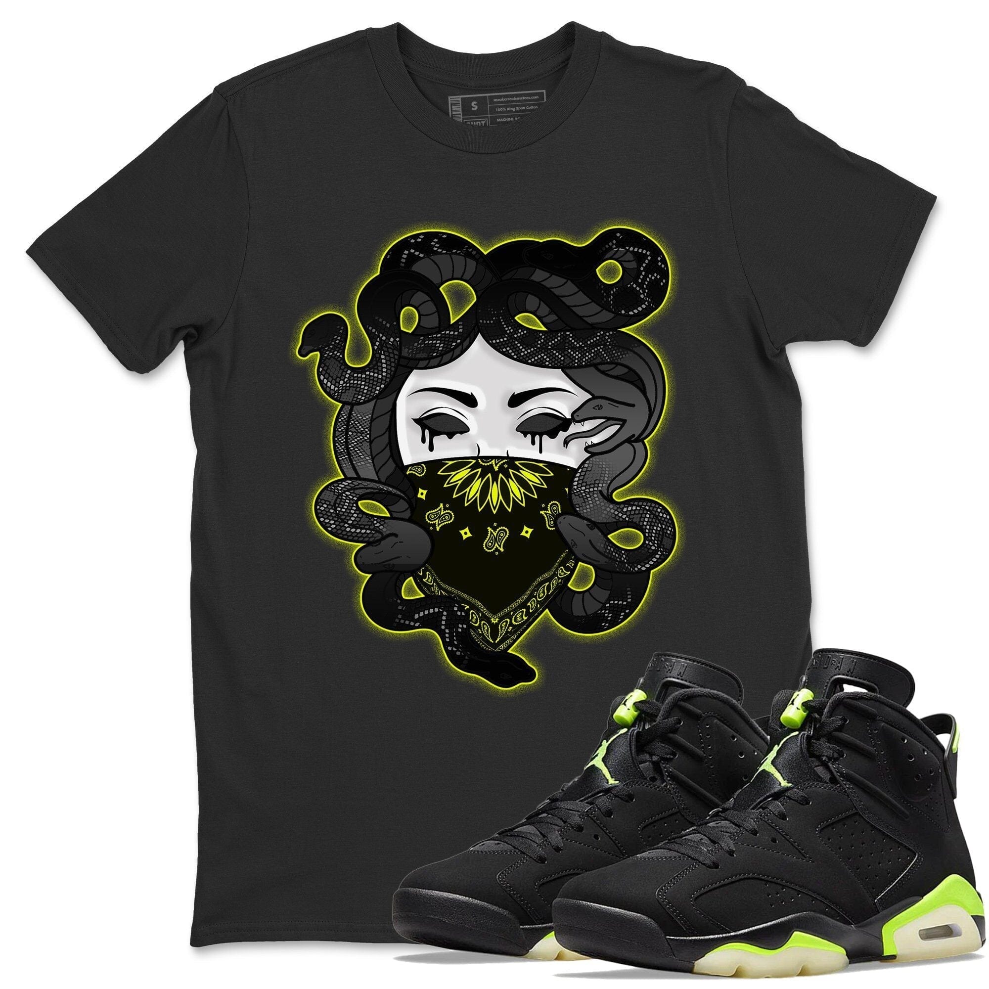 Jordan 6 Electric Green Shirt To Match Jordans Medusa Sneaker Tees Jordan 6 Electric Green Drip Gear Zone Sneaker Matching Clothing Unisex Shirts