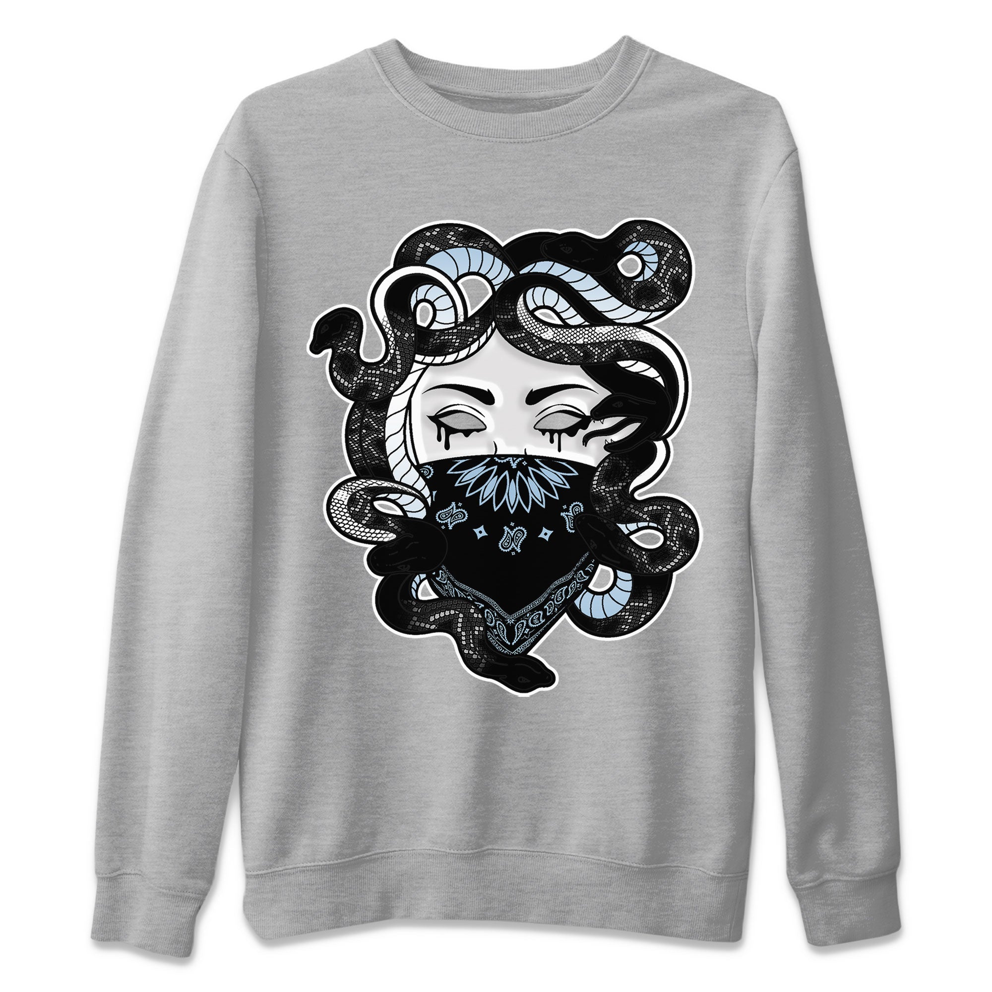 AJ7 Chambray shirt to match jordans Medusa Streetwear Sneaker Shirt Air Jordan 7 Chambray Drip Gear Zone Sneaker Matching Clothing Unisex Heather Grey 2 T-Shirt