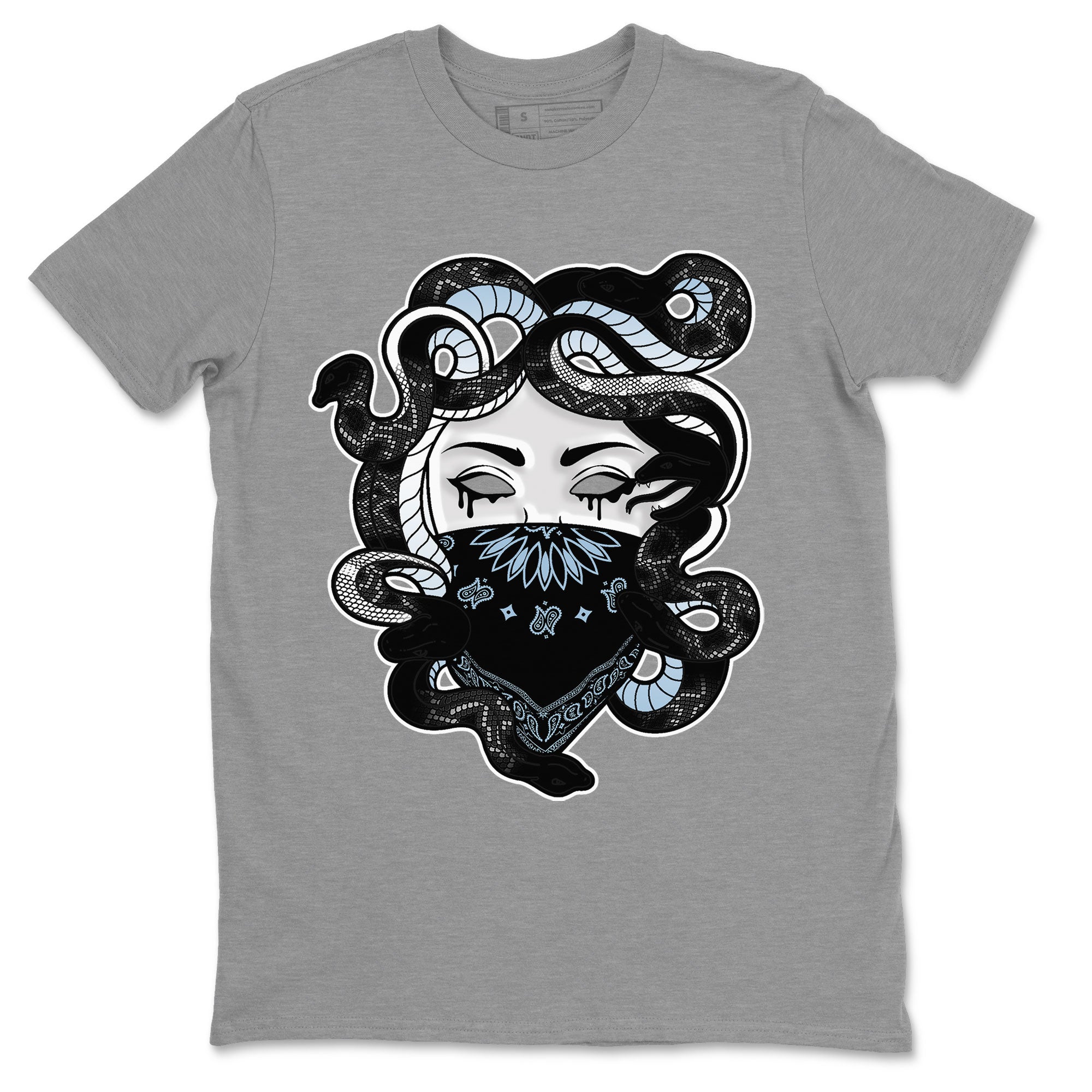 AJ7 Chambray shirt to match jordans Medusa Streetwear Sneaker Shirt Air Jordan 7 Chambray Drip Gear Zone Sneaker Matching Clothing Unisex Heather Grey 2 T-Shirt