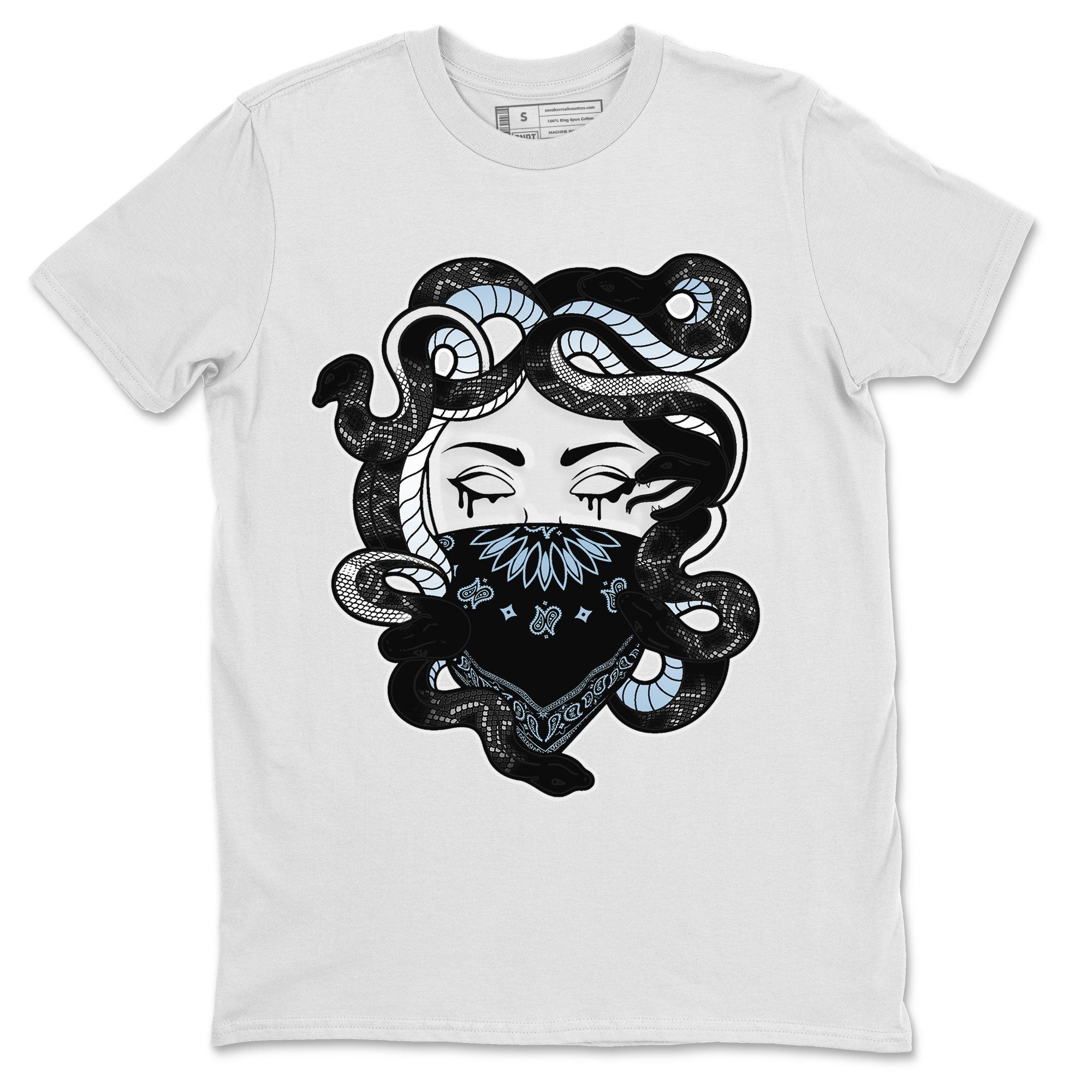 AJ7 Chambray shirt to match jordans Medusa Streetwear Sneaker Shirt Air Jordan 7 Chambray Drip Gear Zone Sneaker Matching Clothing Unisex White 2 T-Shirt