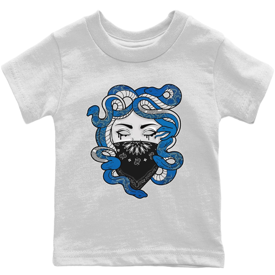Jordan 1 Dark Marina Blue Sneaker Matching T-Shirt Medusa Sneaker Tees Jordan 1 Dark Marina Blue Sneaker Release Tees Kids Shirts