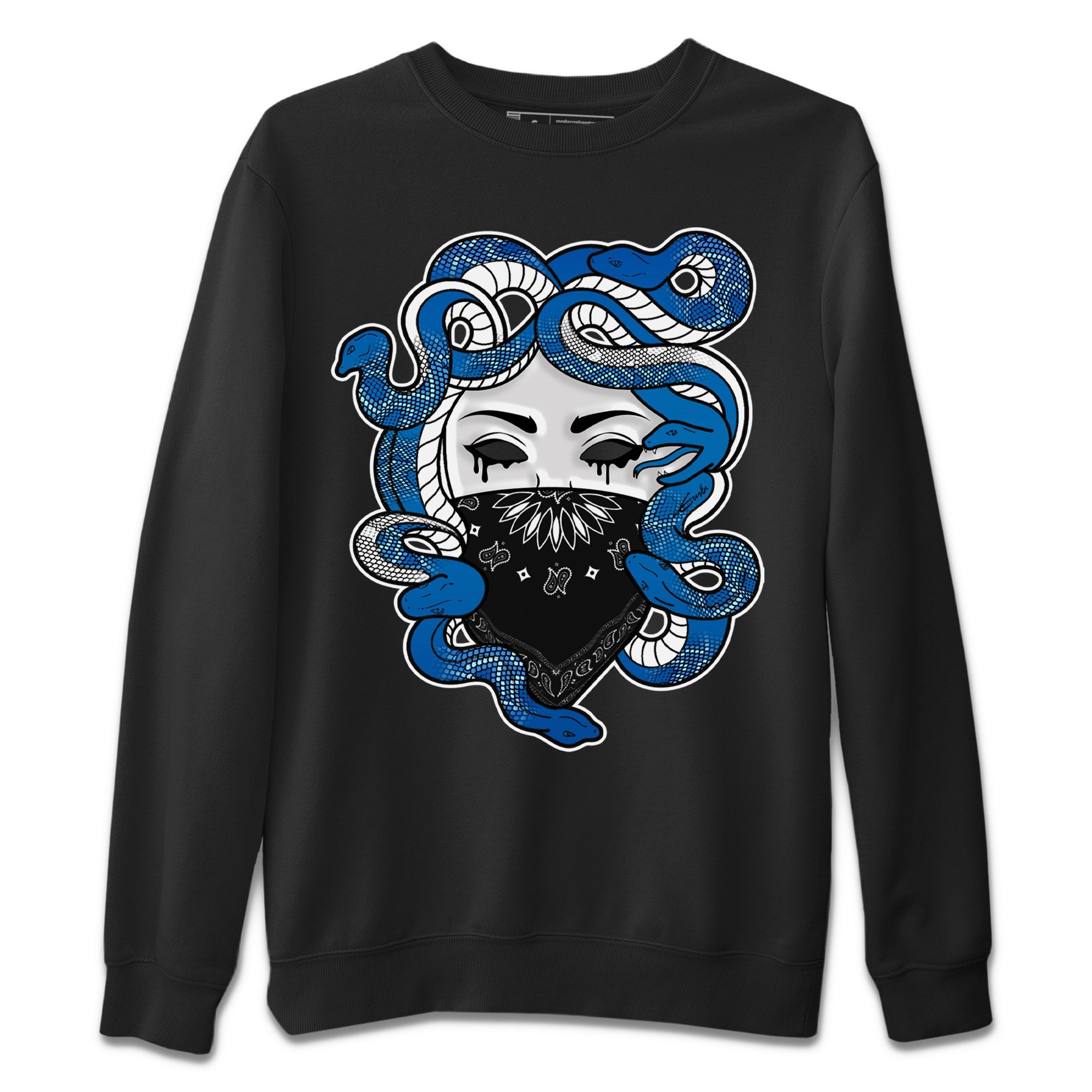 Jordan 1 Dark Marina Blue Sneaker Matching T-Shirt Medusa Sneaker Tees Jordan 1 Dark Marina Blue Sneaker Release Tees Crew Neck Tees