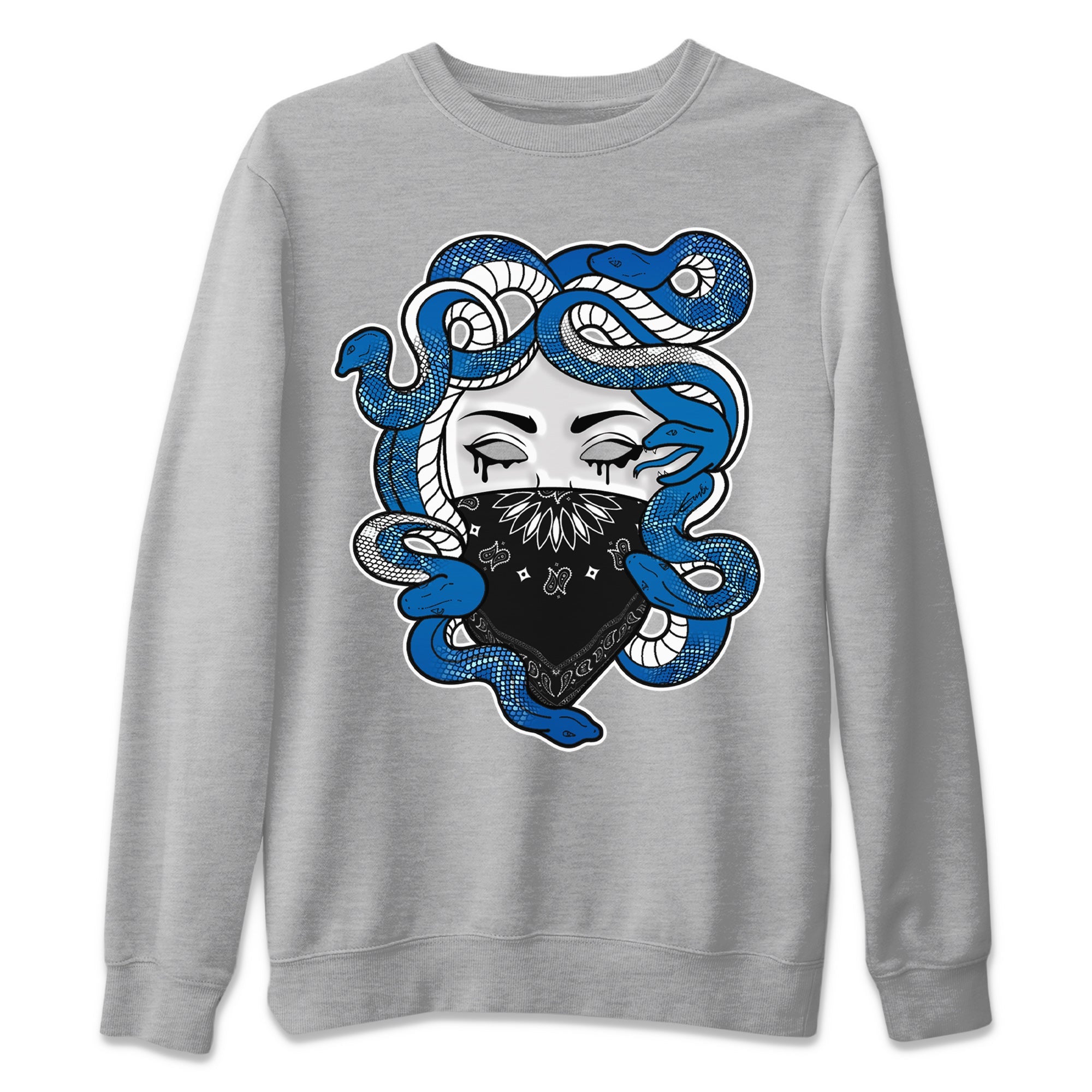 Jordan 1 Dark Marina Blue Sneaker Matching T-Shirt Medusa Sneaker Tees Jordan 1 Dark Marina Blue Sneaker Release Tees Crew Neck Tees