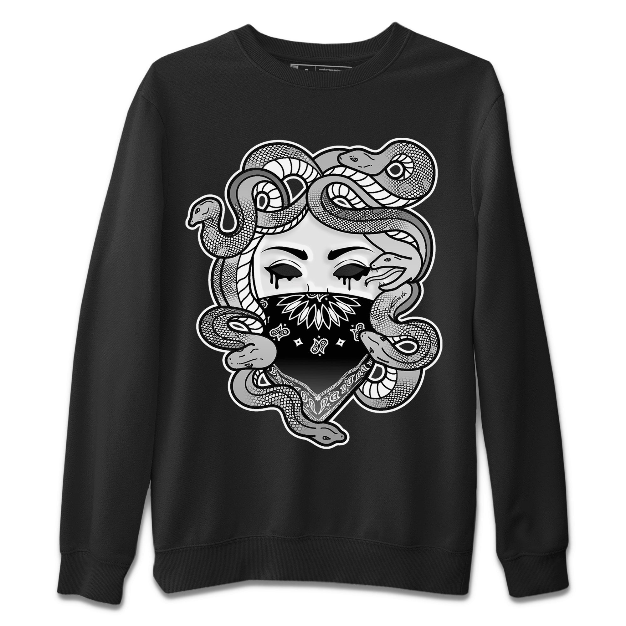 Jordan 1 Light Smoke Grey Sneaker Matching T-Shirt Medusa Sneaker Tees Jordan 1 Light Smoke Grey Sneaker Release Tees Crew Neck Tees