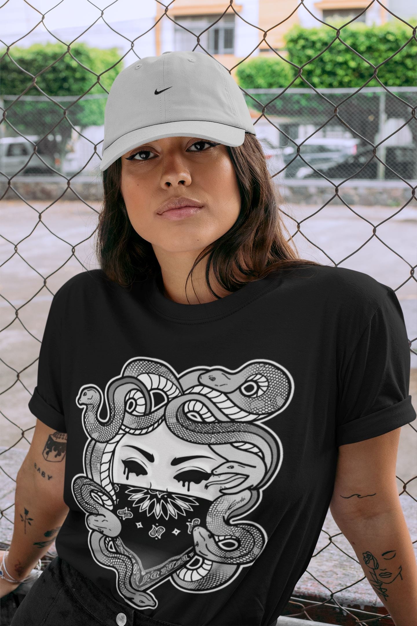 Jordan 1 Light Smoke Grey Sneaker Matching T-Shirt Medusa Sneaker Tees Jordan 1 Light Smoke Grey Sneaker Release Tees Crew Neck Tees