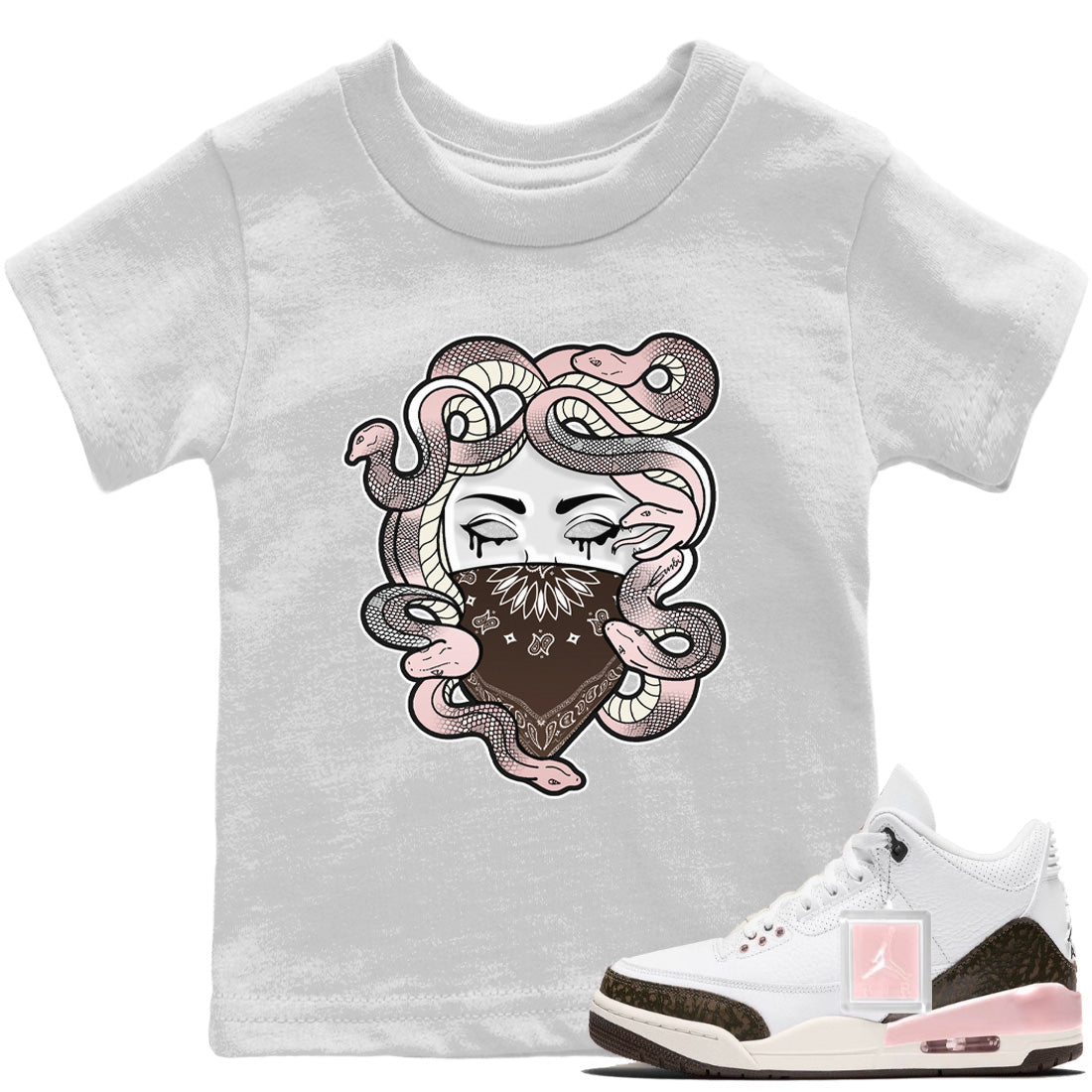 Jordan 3 Atmosphere Sneaker Matching T-Shirt Medusa Sneaker Tees Jordan 3 Atmosphere Sneaker Release Tees Kids Shirts