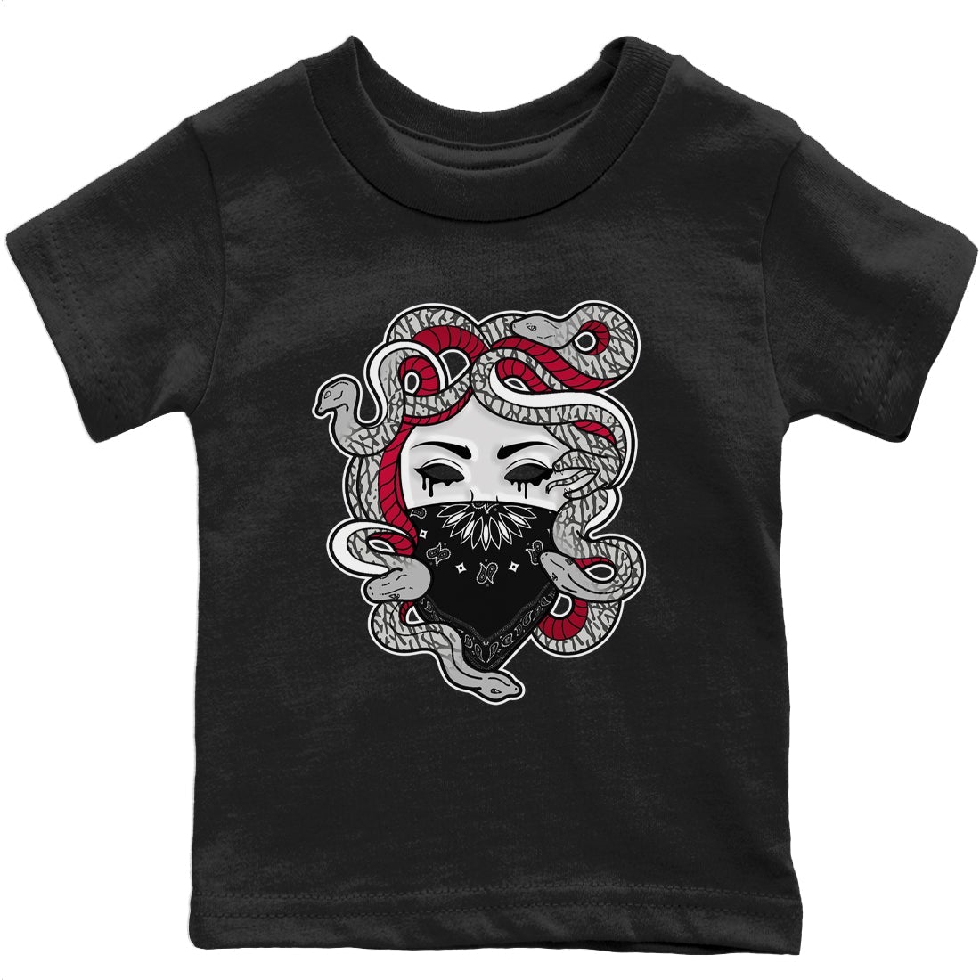 Jordan 3 Cardinal Sneaker Matching T-Shirt Medusa Sneaker Tees Jordan 3 Cardinal Sneaker Release Tees Kids Shirts