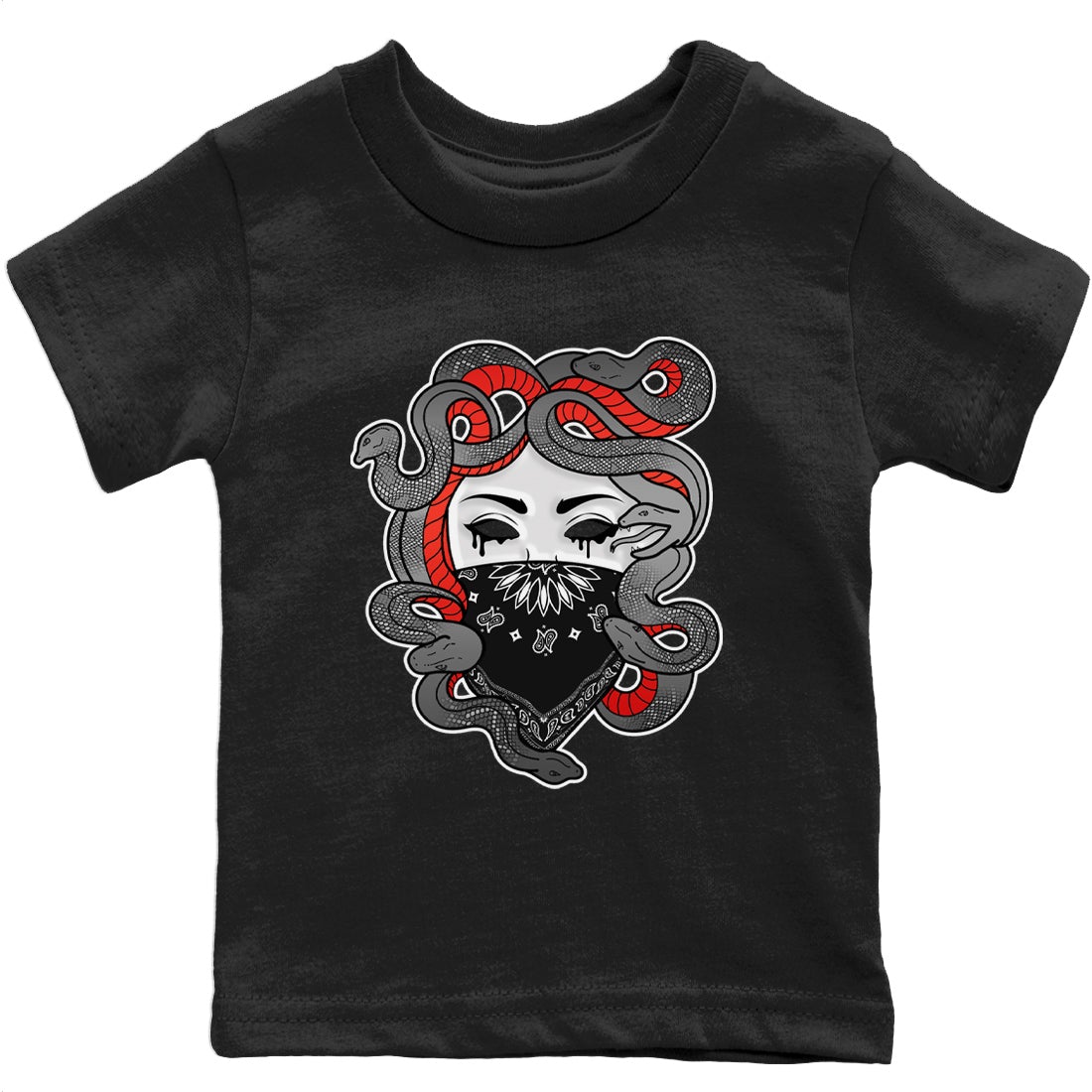 Jordan 4 Infrared Sneaker Matching T-Shirt Medusa Sneaker Tees Jordan 4 Infrared Sneaker Release Tees Kids Shirts