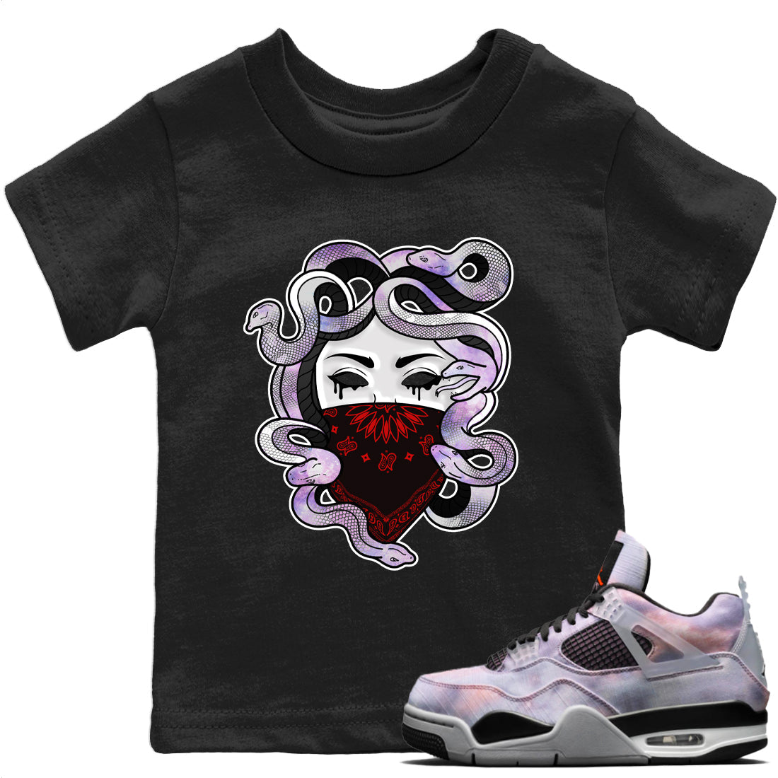 Jordan 4 Zen Master Sneaker Matching T-Shirt Medusa Sneaker Tees Jordan 4 Zen Master Sneaker Release Tees Kids Shirts