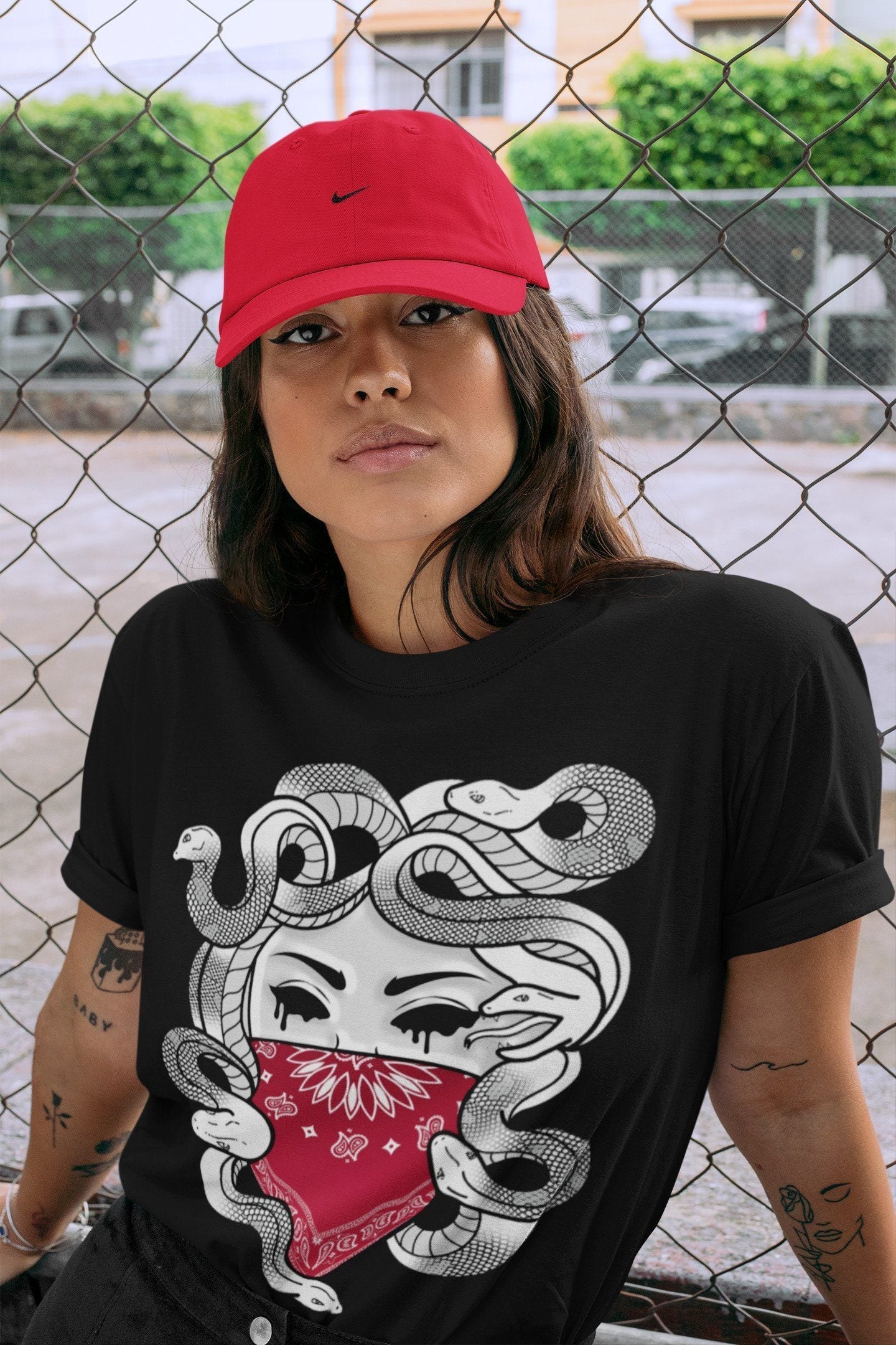 Jordan 6 Carmine Shirt To Match Jordans Medusa Sneaker Tees Jordan 6 Carmine Drip Gear Zone Sneaker Matching Clothing Unisex Shirts