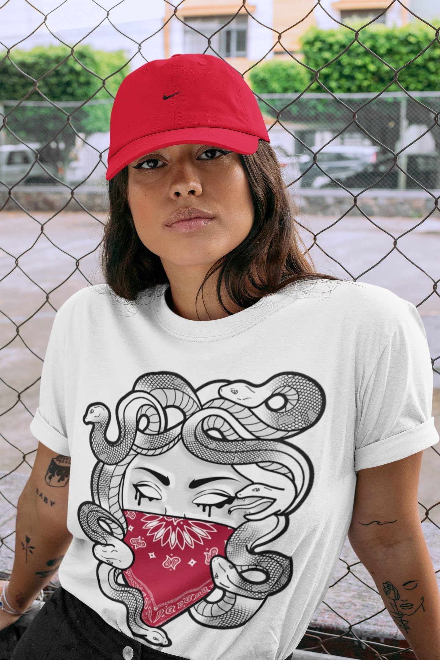 Jordan 6 Carmine Shirt To Match Jordans Medusa Sneaker Tees Jordan 6 Carmine Drip Gear Zone Sneaker Matching Clothing Unisex Shirts