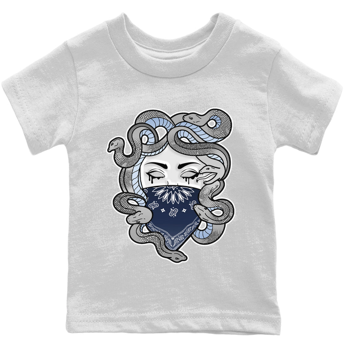 Jordan 6 Georgetown Sneaker Matching T-Shirt Medusa Sneaker Tees Jordan 6 Georgetown Sneaker Release Tees Kids Shirts