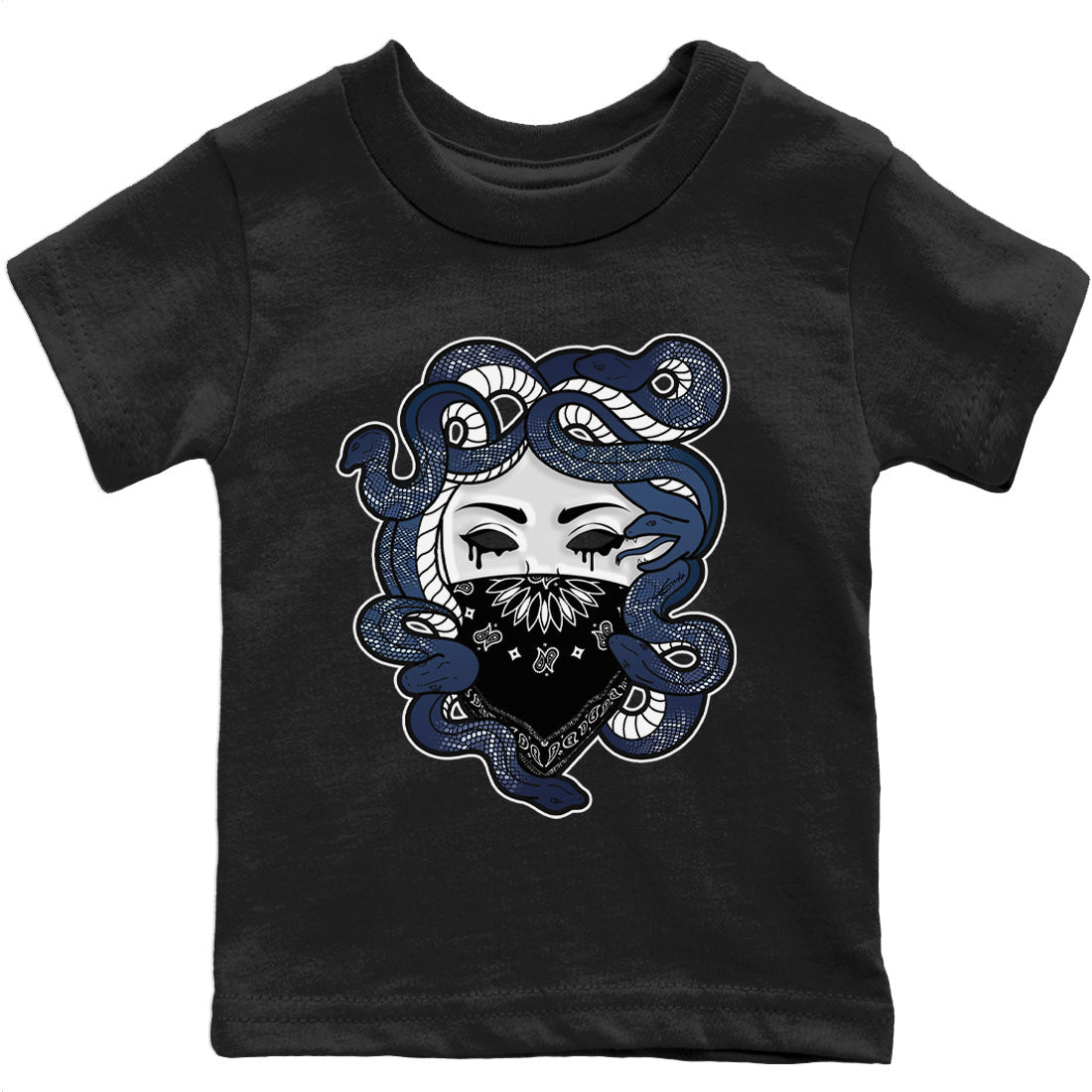 Jordan 6 Midnight Navy Sneaker Matching T-Shirt Medusa Sneaker Tees Jordan 6 Midnight Navy Sneaker Release Tees Kids Shirts