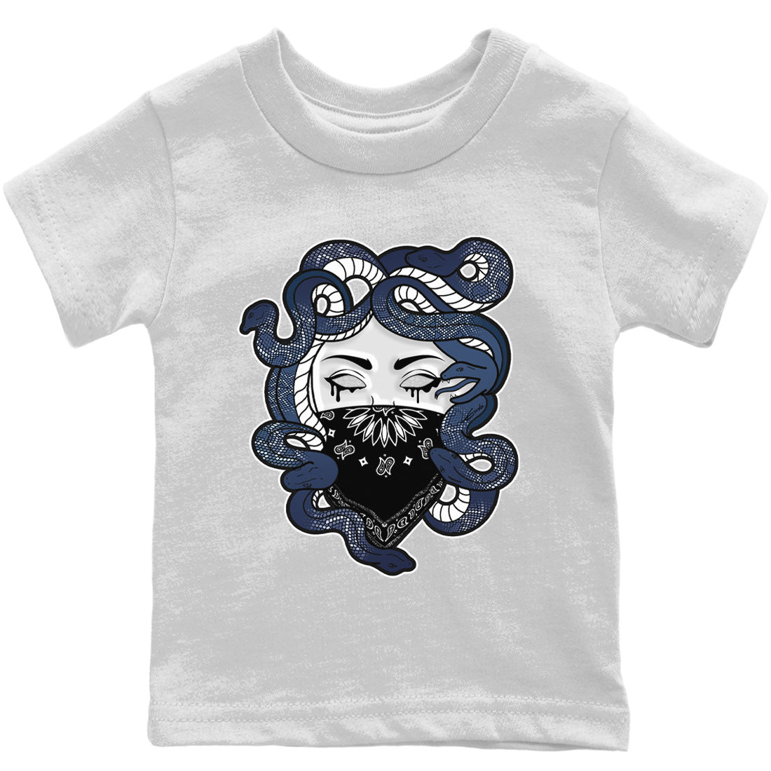 Jordan 6 Midnight Navy Sneaker Matching T-Shirt Medusa Sneaker Tees Jordan 6 Midnight Navy Sneaker Release Tees Kids Shirts