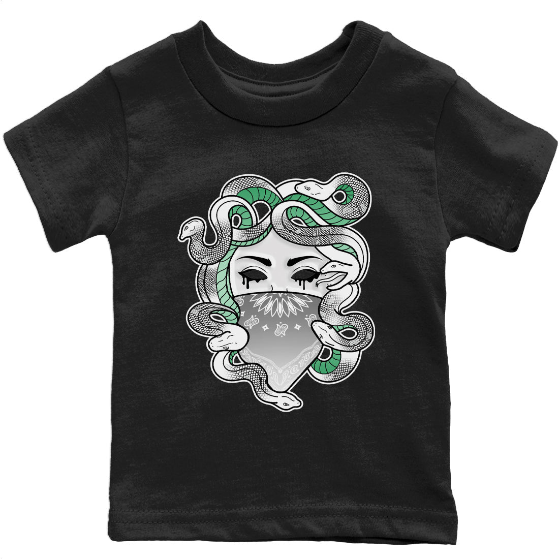 Jordan 6 Mint Foam Sneaker Matching T-Shirt Medusa Sneaker Tees Jordan 6 Mint Foam Sneaker Release Tees Kids Shirts