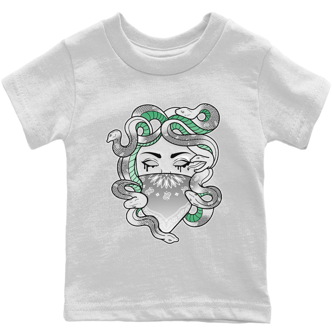 Jordan 6 Mint Foam Sneaker Matching T-Shirt Medusa Sneaker Tees Jordan 6 Mint Foam Sneaker Release Tees Kids Shirts