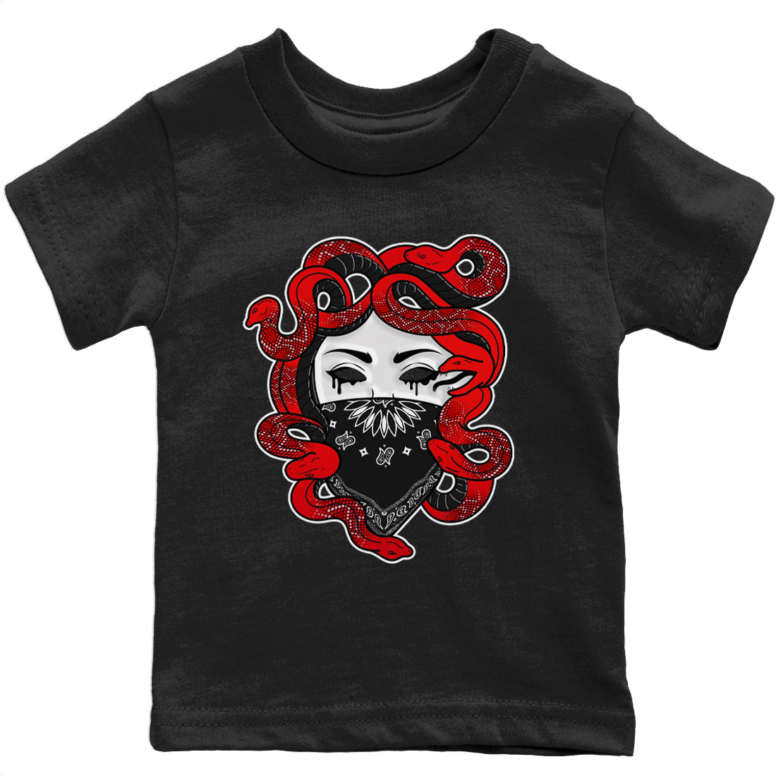 Jordan 9 Chile Red Shirt To Match Jordans Medusa Sneaker Tees Jordan 9 Chile Red Drip Gear Zone Sneaker Matching Clothing Kids Shirts