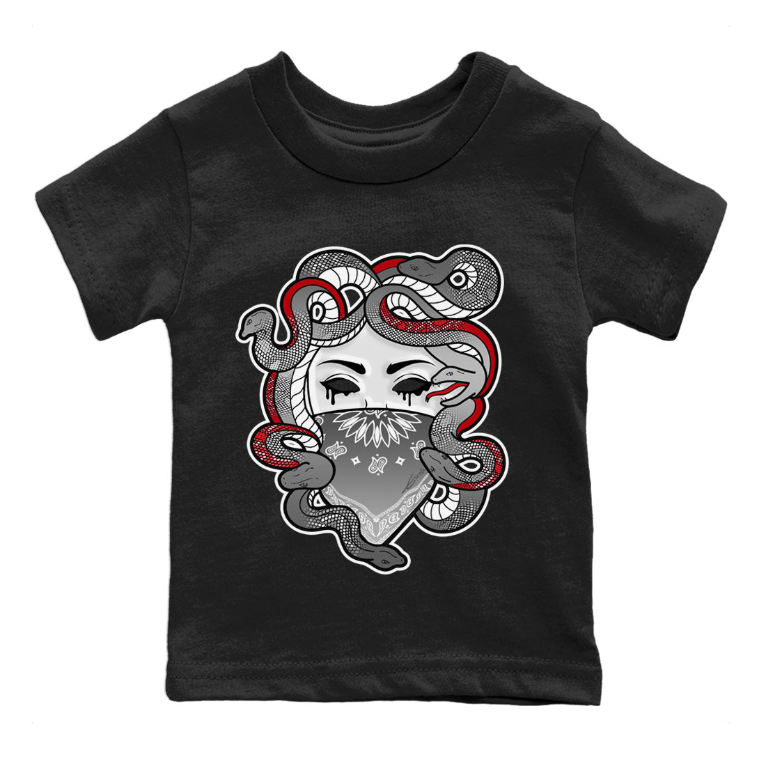 Jordan 9 Fire Red Shirt To Match Jordans Medusa Sneaker Tees Jordan 9 Fire Red Drip Gear Zone Sneaker Matching Clothing Kids Shirts