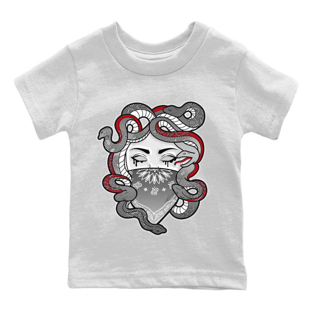 Jordan 9 Fire Red Shirt To Match Jordans Medusa Sneaker Tees Jordan 9 Fire Red Drip Gear Zone Sneaker Matching Clothing Kids Shirts