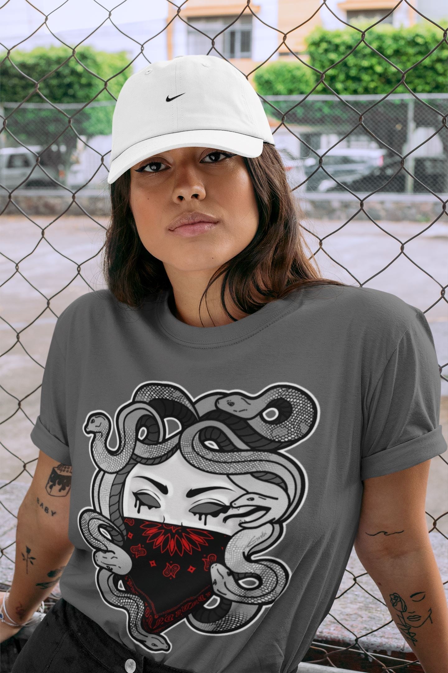 Jordan 9 Particle Grey Shirt To Match Jordans Medusa Sneaker Tees Jordan 9 Particle Grey Drip Gear Zone Sneaker Matching Clothing Unisex Shirts