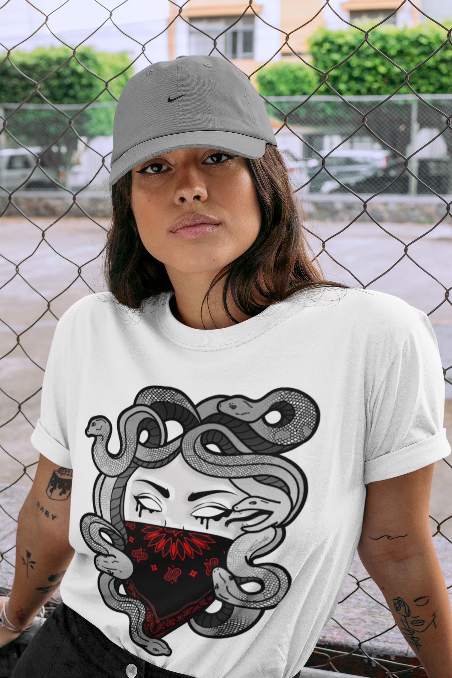 Jordan 9 Particle Grey Shirt To Match Jordans Medusa Sneaker Tees Jordan 9 Particle Grey Drip Gear Zone Sneaker Matching Clothing Unisex Shirts