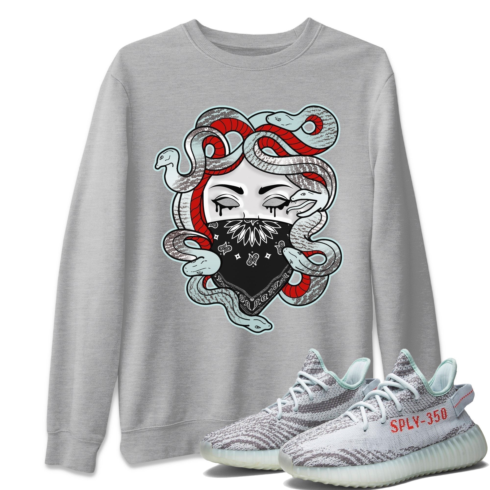 Yeezy 350 Blue Tint Shirt To Match Jordans Medusa Sneaker Tees Yeezy 350 Blue Tint Drip Gear Zone Sneaker Matching Clothing Unisex Shirts