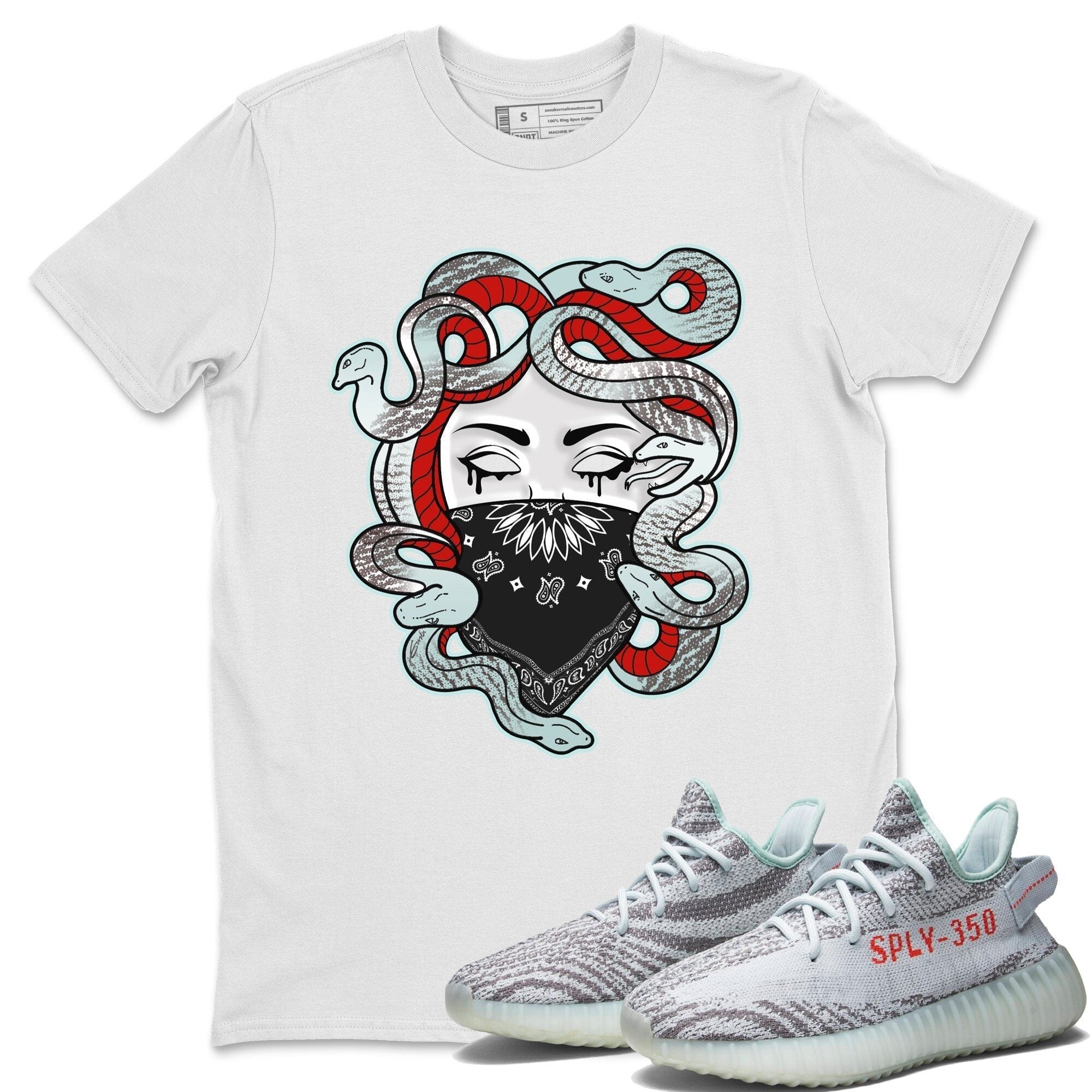 Yeezy 350 Blue Tint Shirt To Match Jordans Medusa Sneaker Tees Yeezy 350 Blue Tint Drip Gear Zone Sneaker Matching Clothing Unisex Shirts