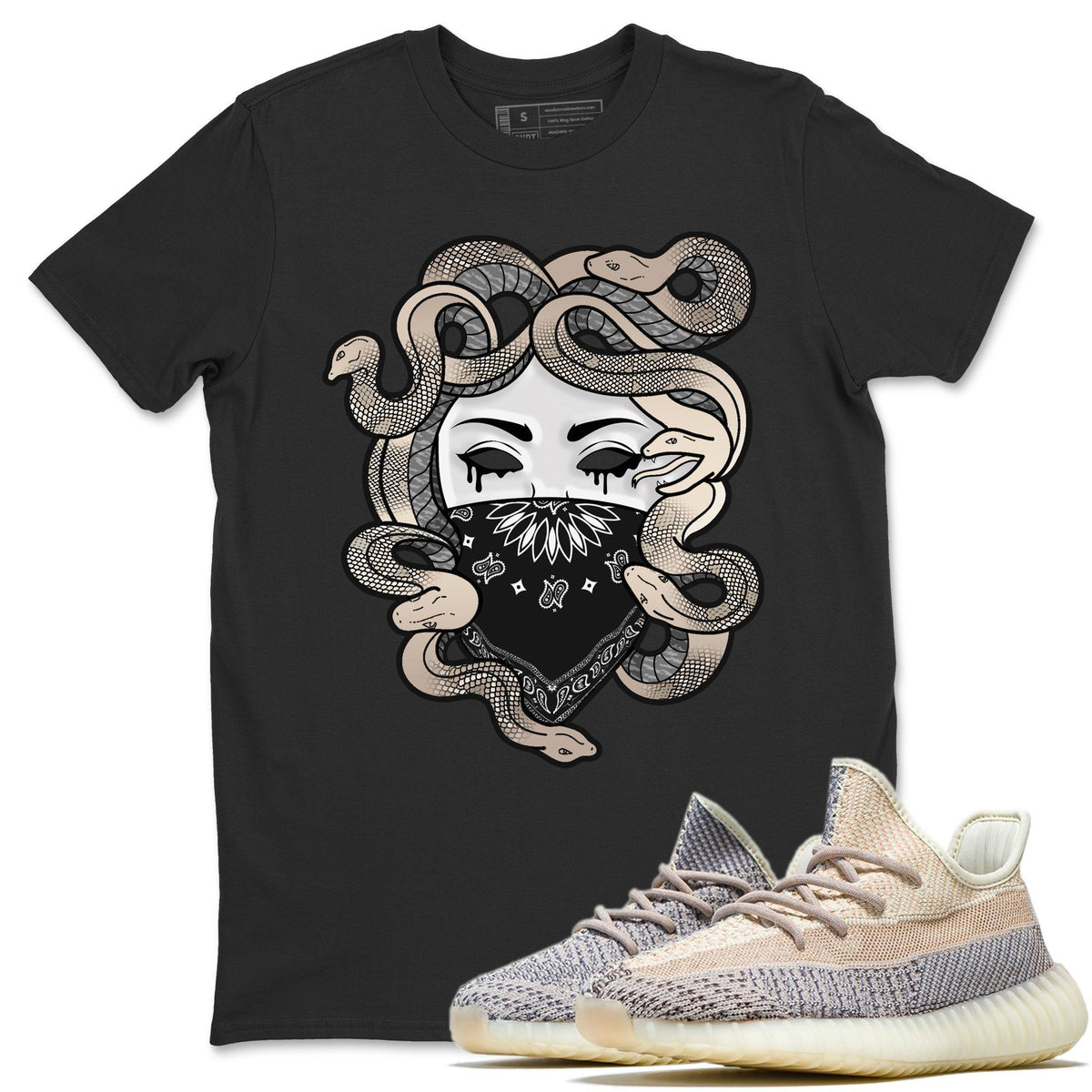 Yeezy 350 Ash Pearl Shirt To Match Jordans Medusa Sneaker Tees Yeezy 350 Ash Pearl Drip Gear Zone Sneaker Matching Clothing Unisex Shirts