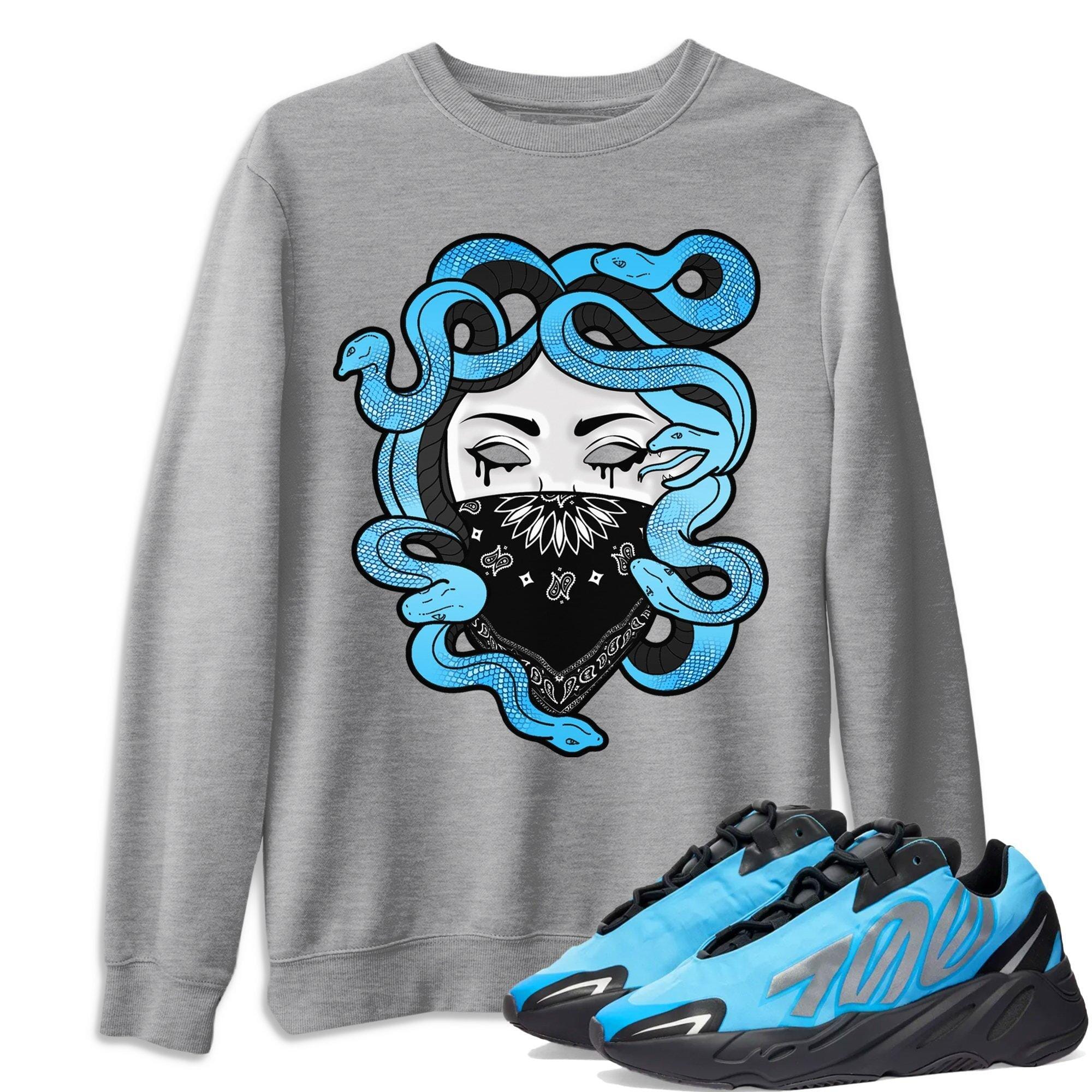 Yeezy 700 Bright Cyan Shirt To Match Jordans Medusa Sneaker Tees Yeezy 700 Bright Cyan Drip Gear Zone Sneaker Matching Clothing Unisex Shirts